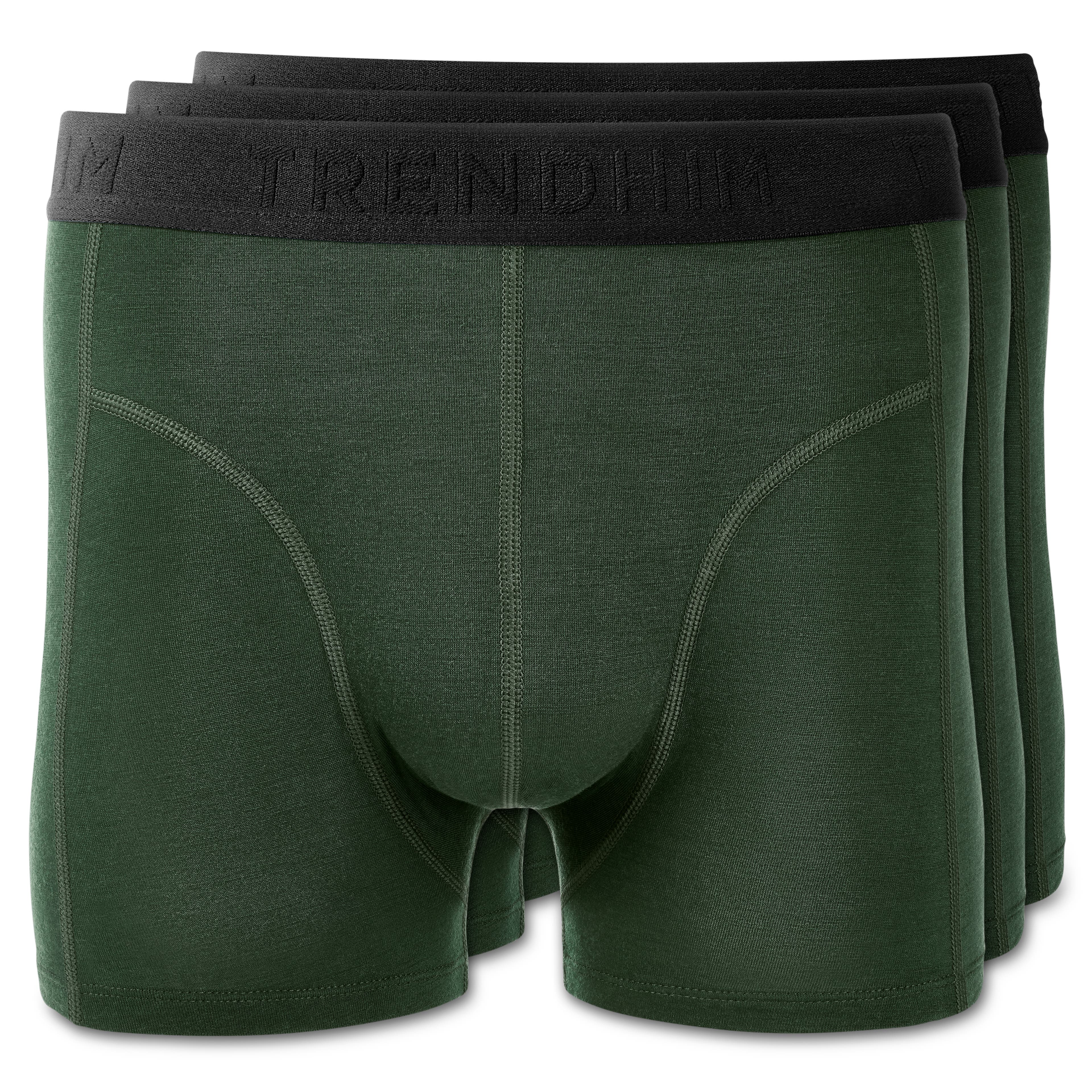 FeatherFeel | 3-Pack Olive Green Merino Wool Boxer Briefs - 1