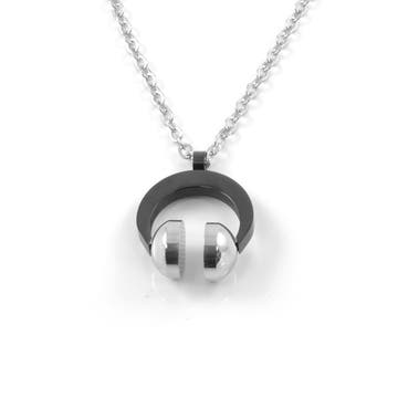 Headphone Stainless Steel Necklace