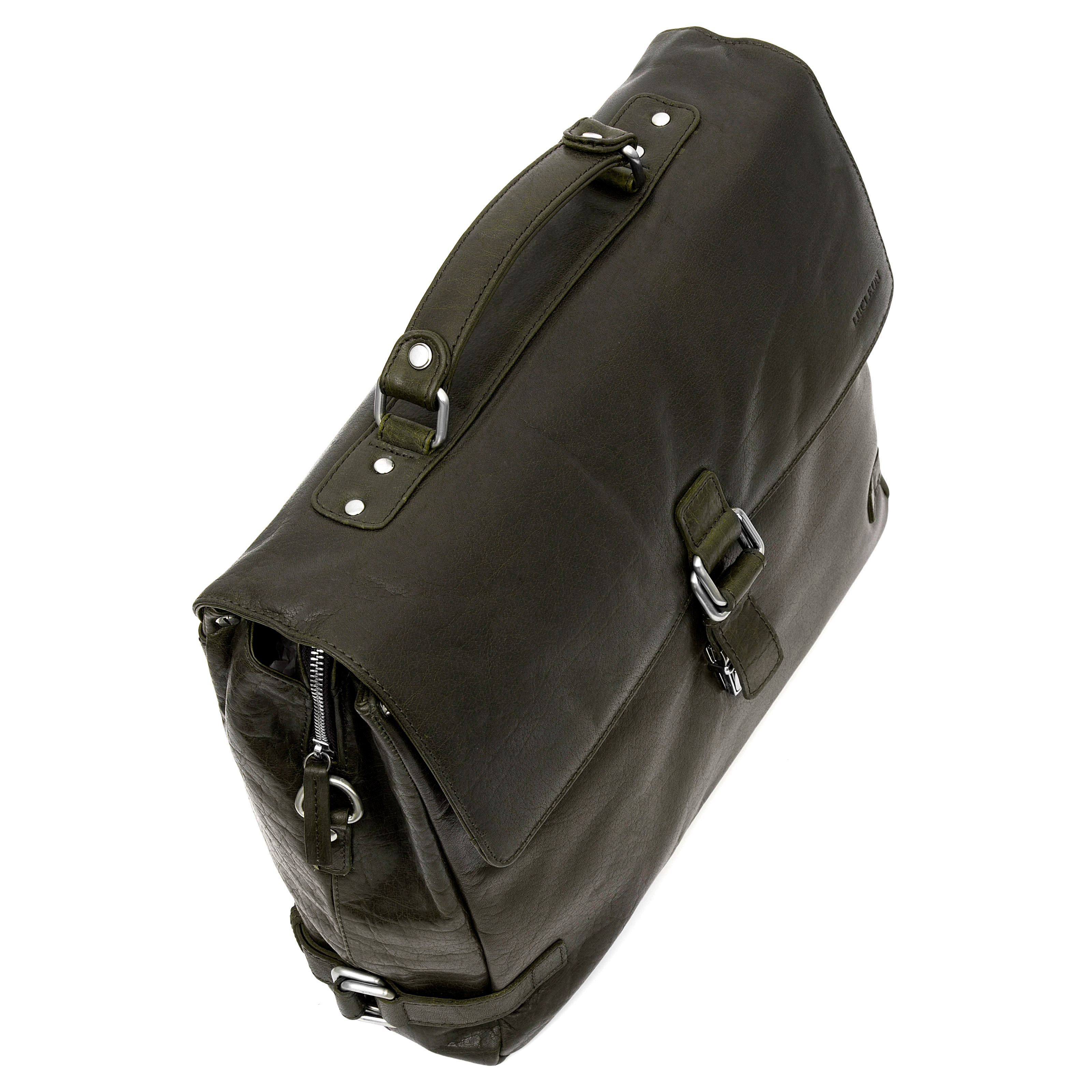 Montreal Luksuriøs Olivengrønn Skinnveske - 6