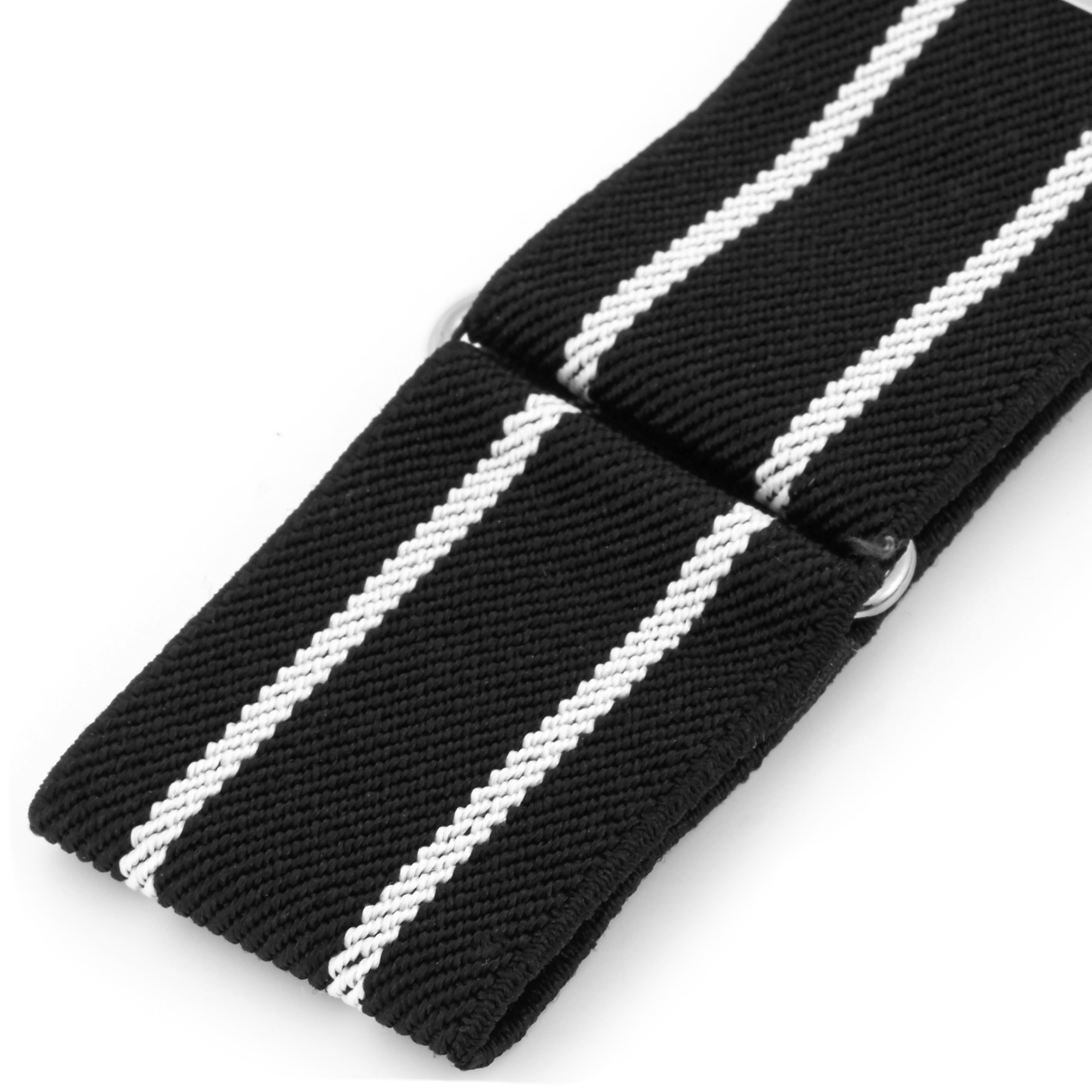 Svarte- og Hvitstripede Armstrikker - 2