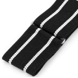 Black and White Striped Sleeve Garters - 2 - hover gallery