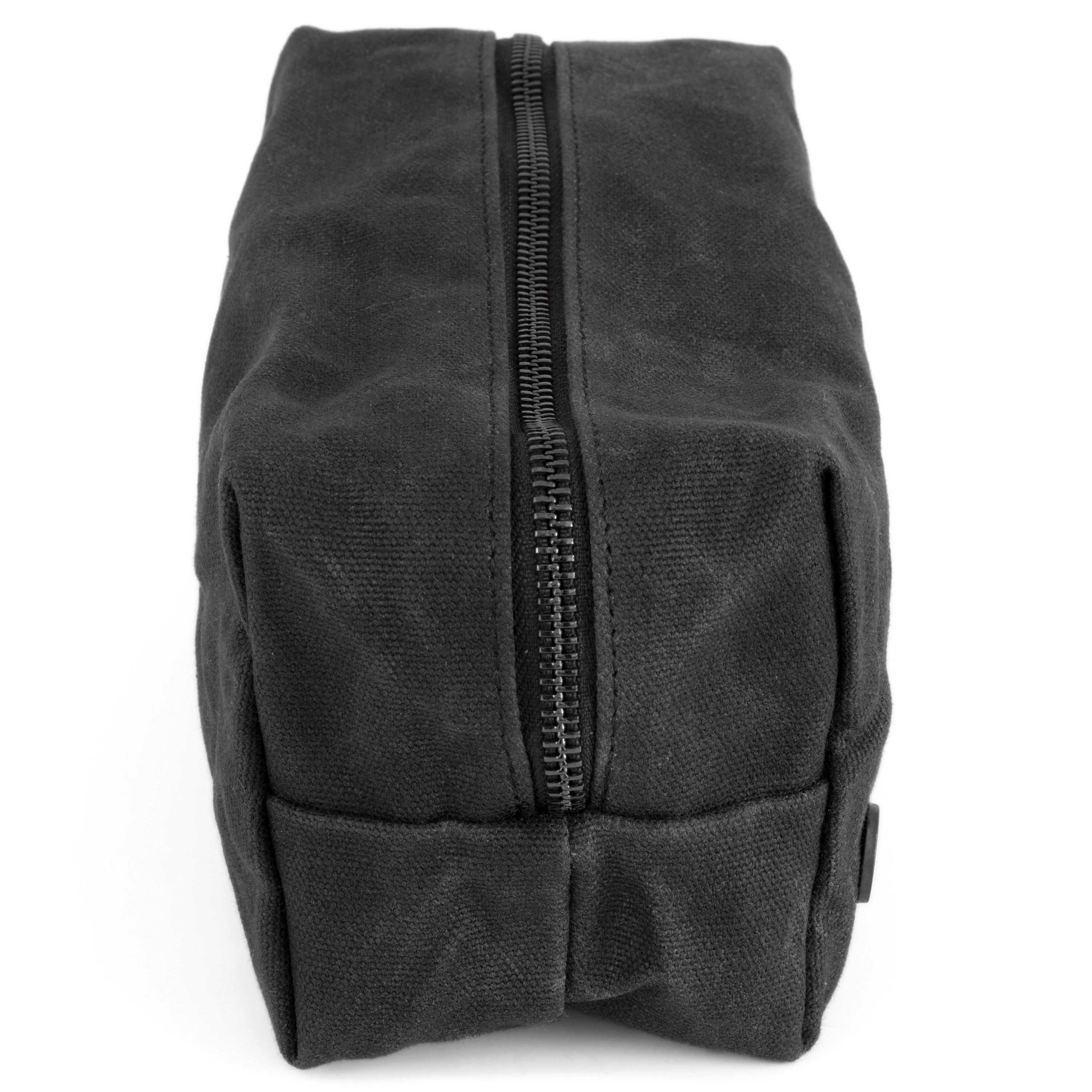 Black Finch Waxed Canvas Washbag - 6