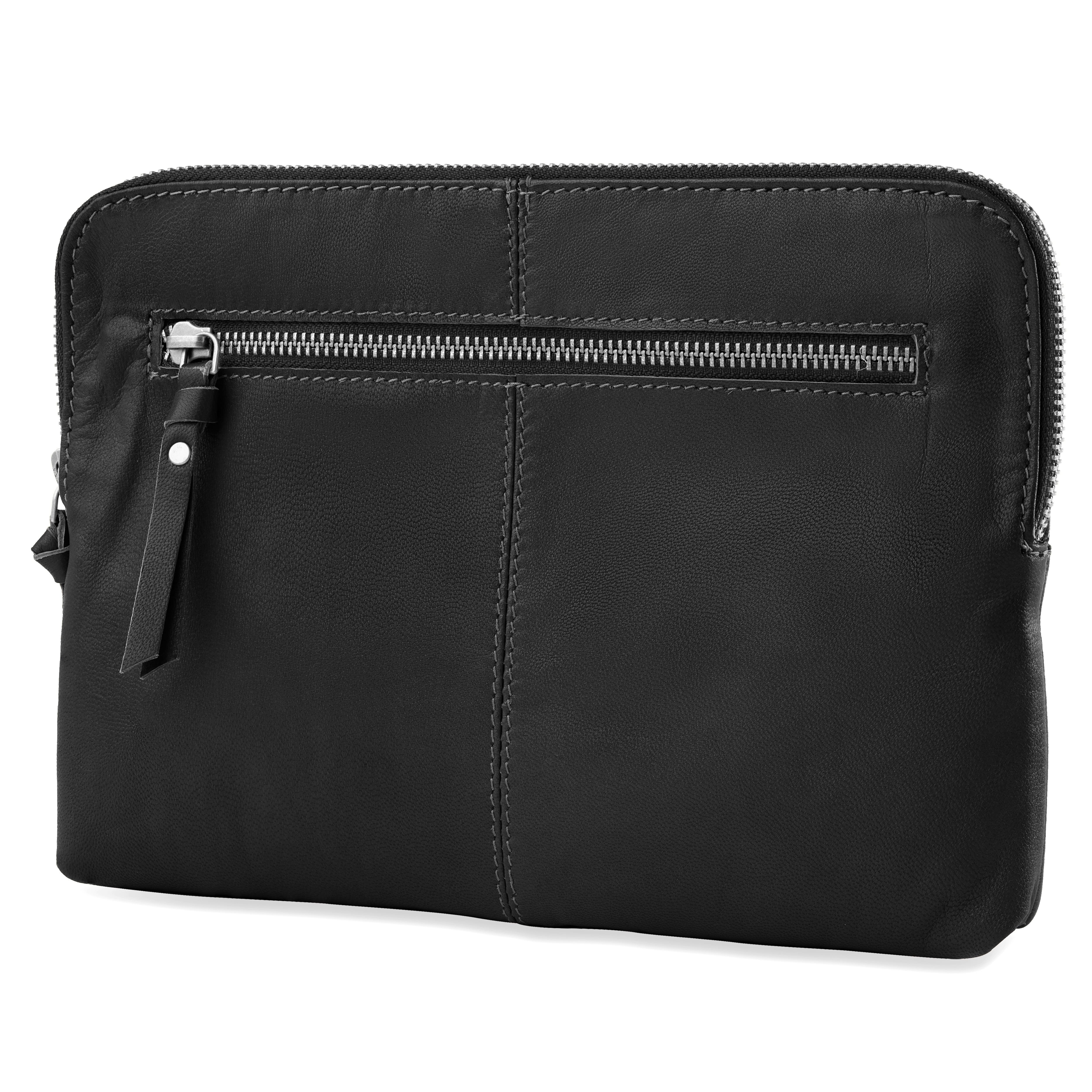 iPad Tablet Sleeve | Black Goat Leather - 2