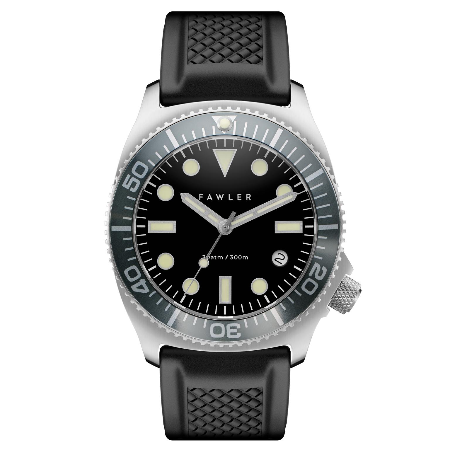 Alon | Reloj de buceo de acero inoxidable gris Alon | Reloj de buceo de acero inoxidable gris
