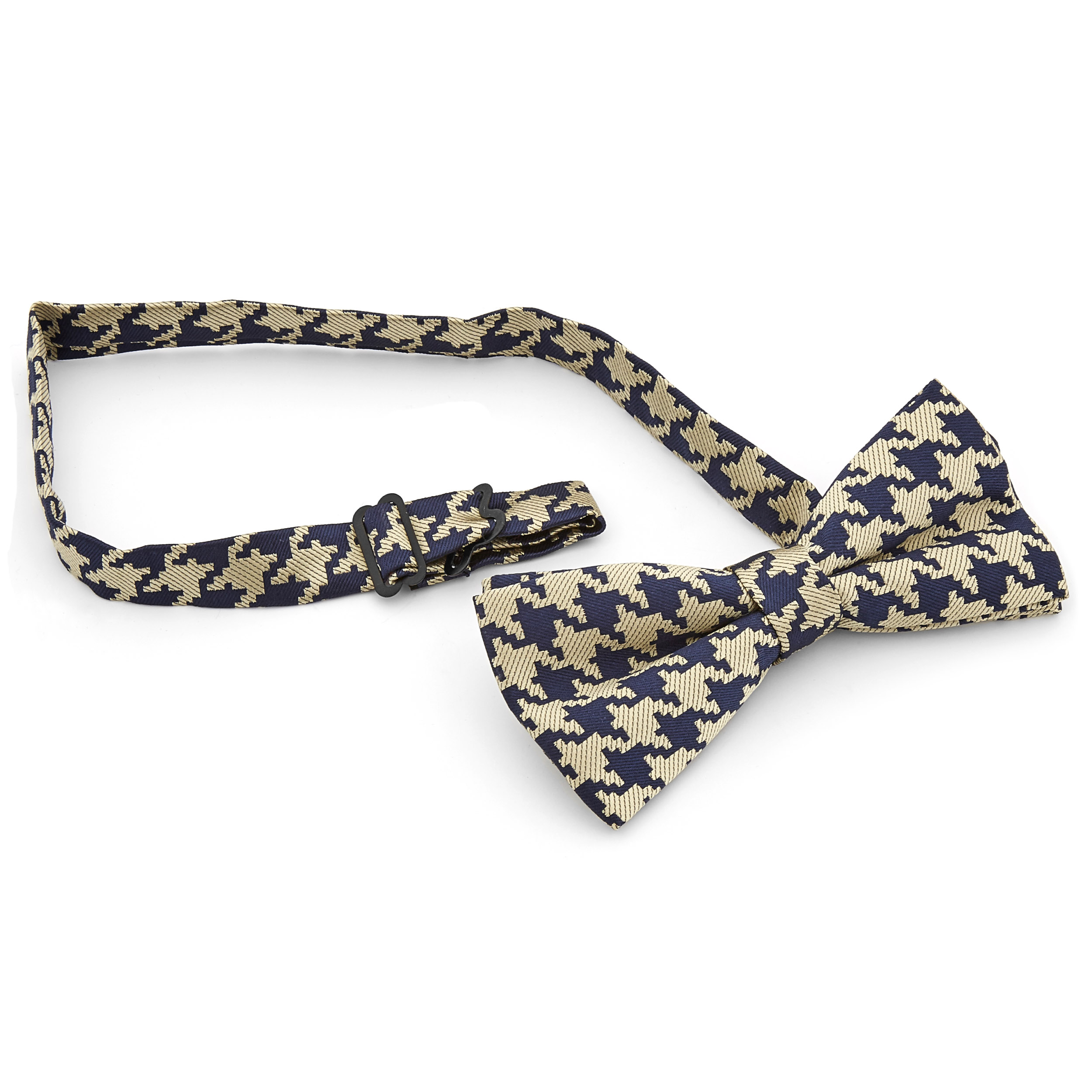 Sininen ja kermanvärinen mosaiikkimainen rusetti - 2