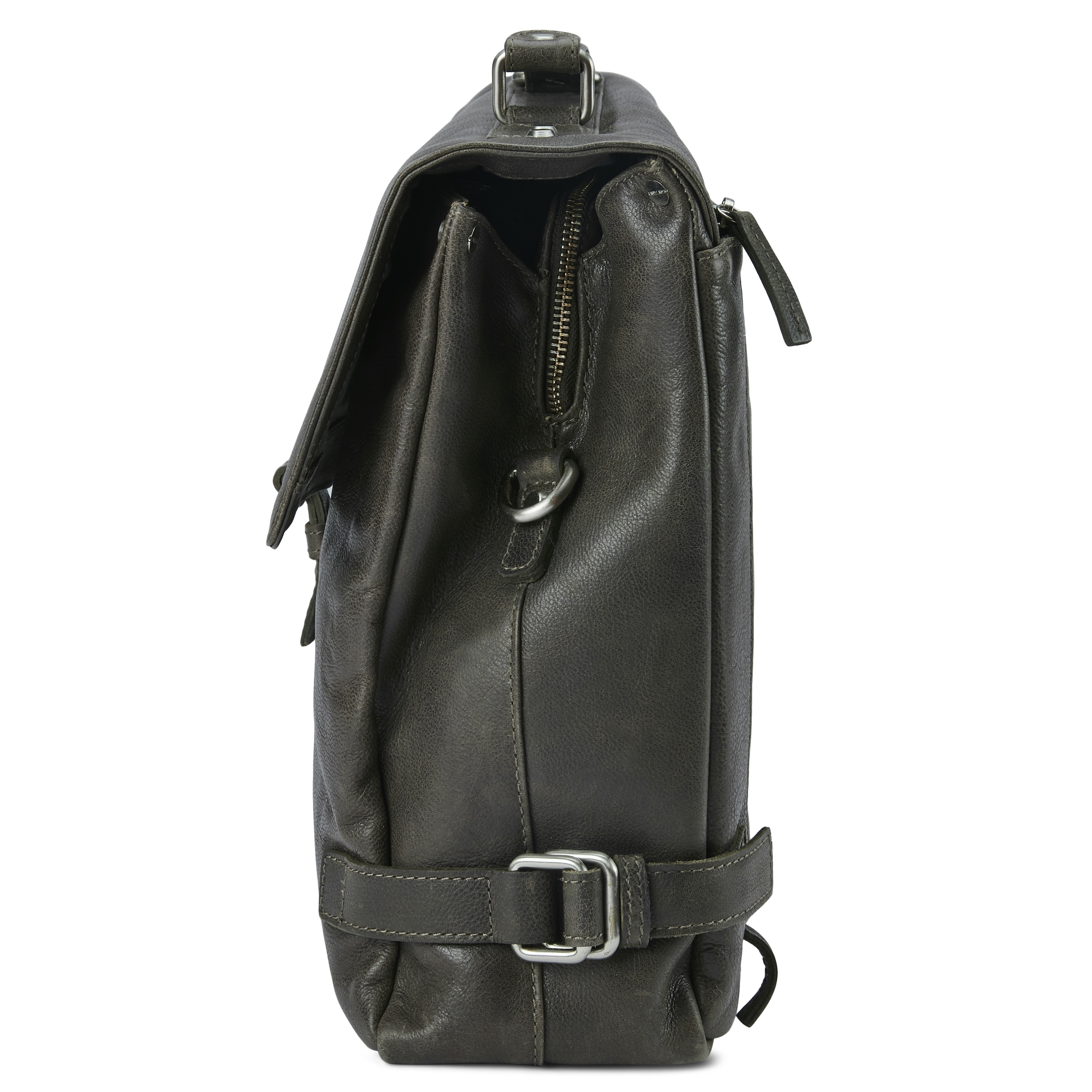 Licio Luxury Braungraue Ledertasche - 4