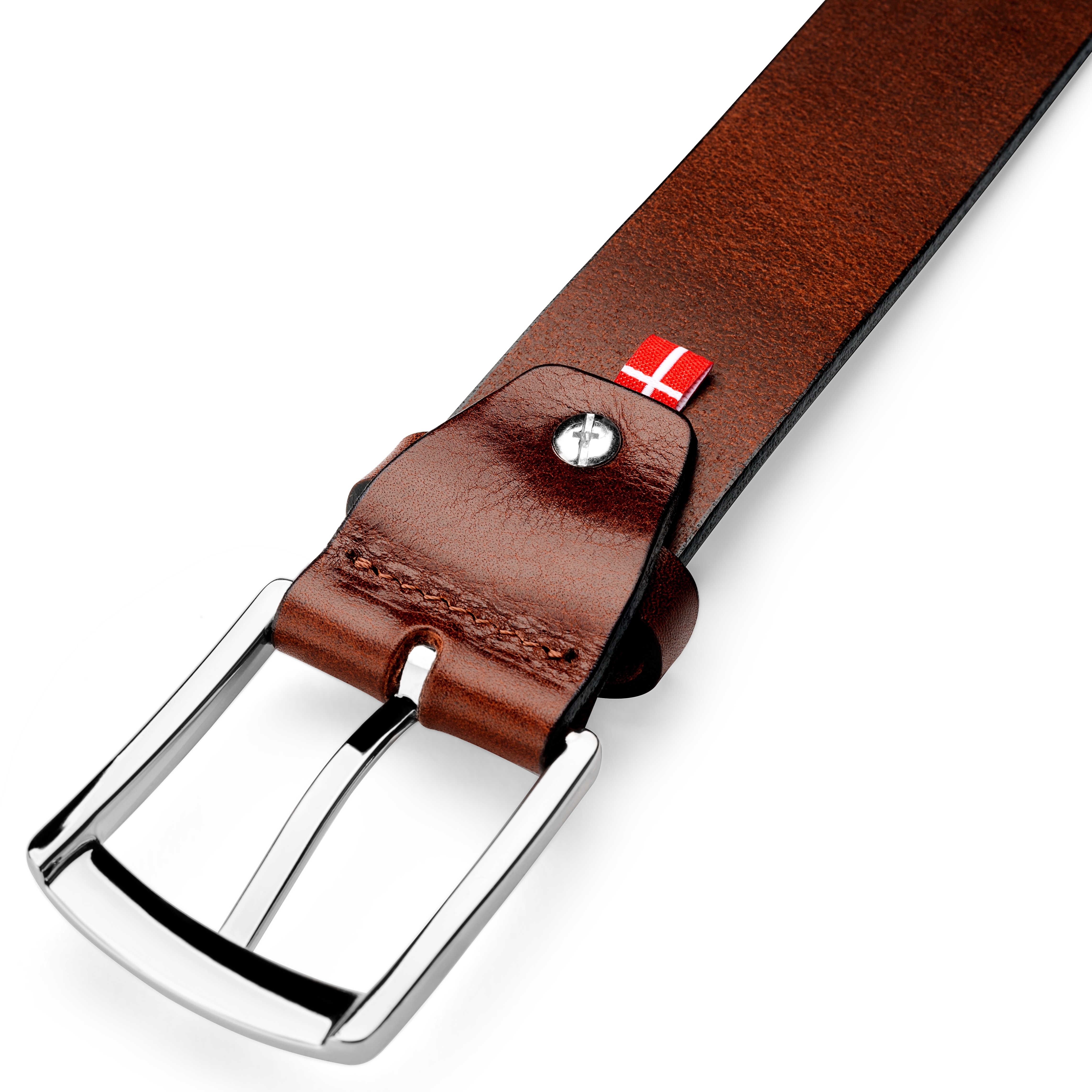 Vintage Brown Fullgrain Leather Belt In stock! BSWK