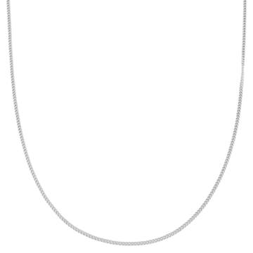 Argentia | 925s | 2mm Rhodium-Plated Sterling Silver Curb Chain Necklace Argentia | 925s | 2mm Rhodium-Plated Sterling Silver Curb Chain Necklace