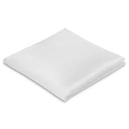 White Silk-Twill Pocket Square 