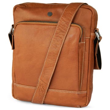 Oxford | Classic Tan Leather Reporter Bag