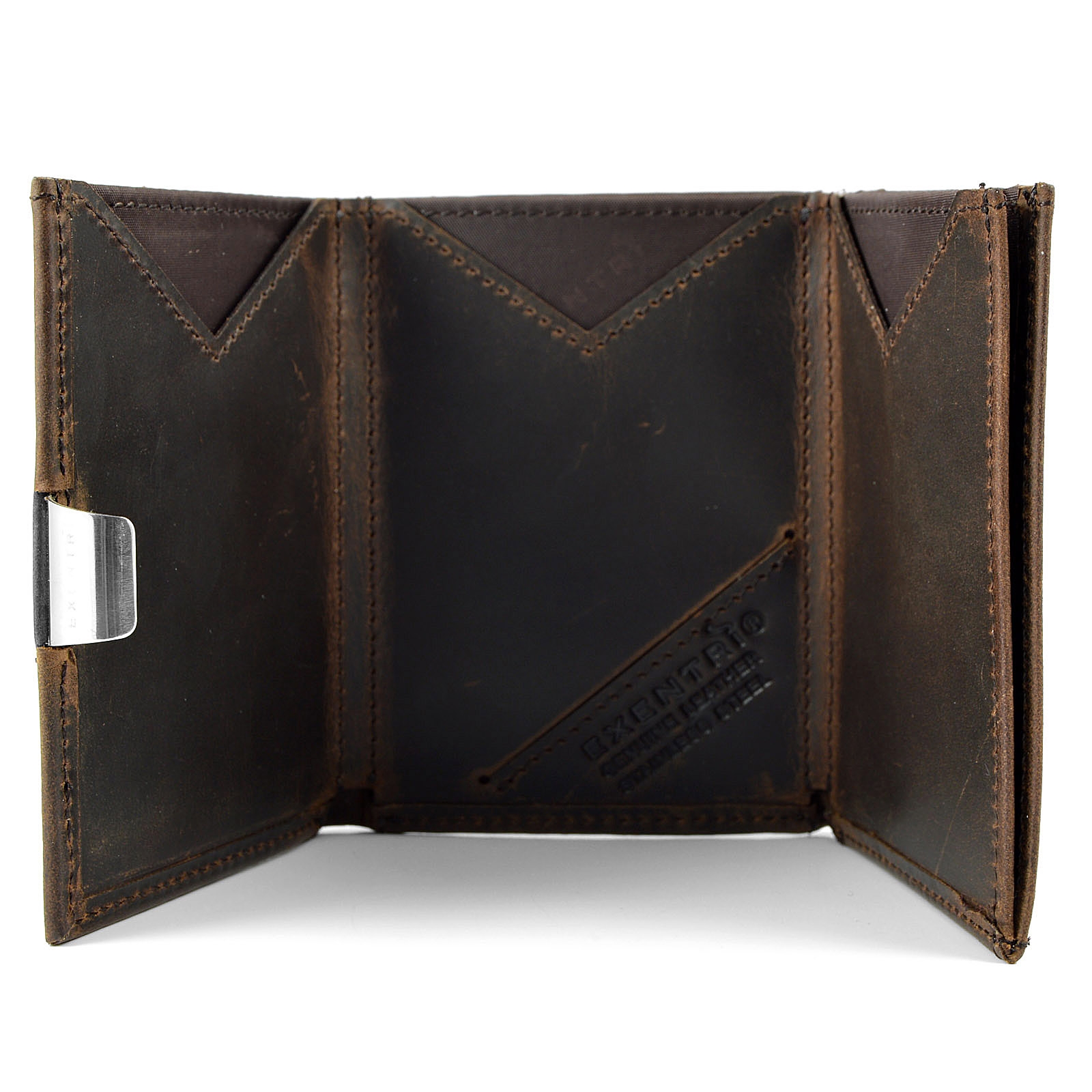 Tarjetero marrón oscuro Exentri  - 2