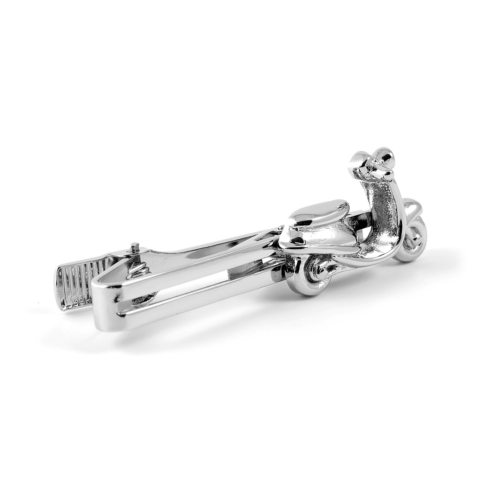 Silver-Tone Scooter Tie Clip - 3