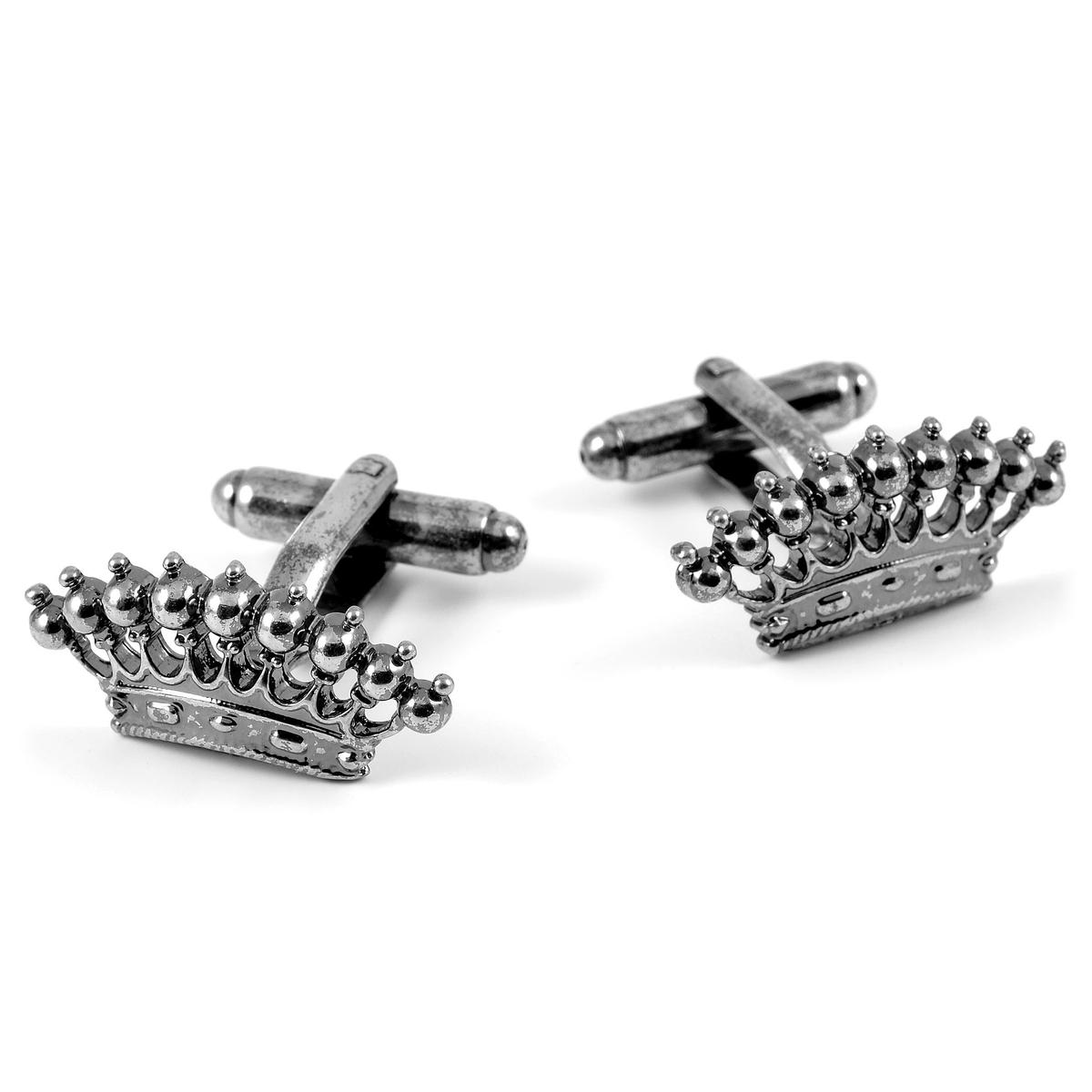 Crown Silver Tone Cufflinks In Stock Warren Asher crown-silver-tone-cufflinks-in-stock-warren-asher