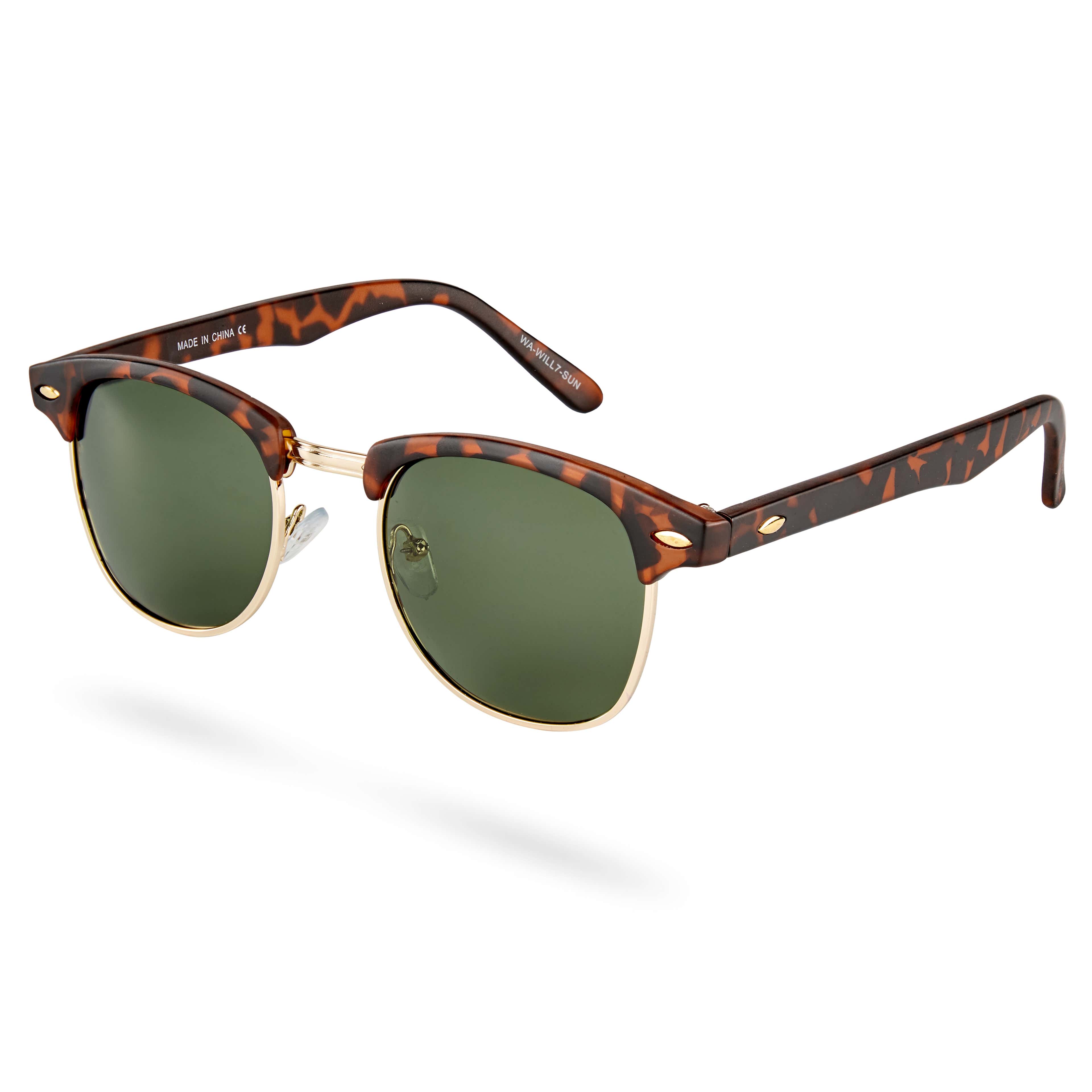 Will Tortoiseshell & Green Vista Sunglasses