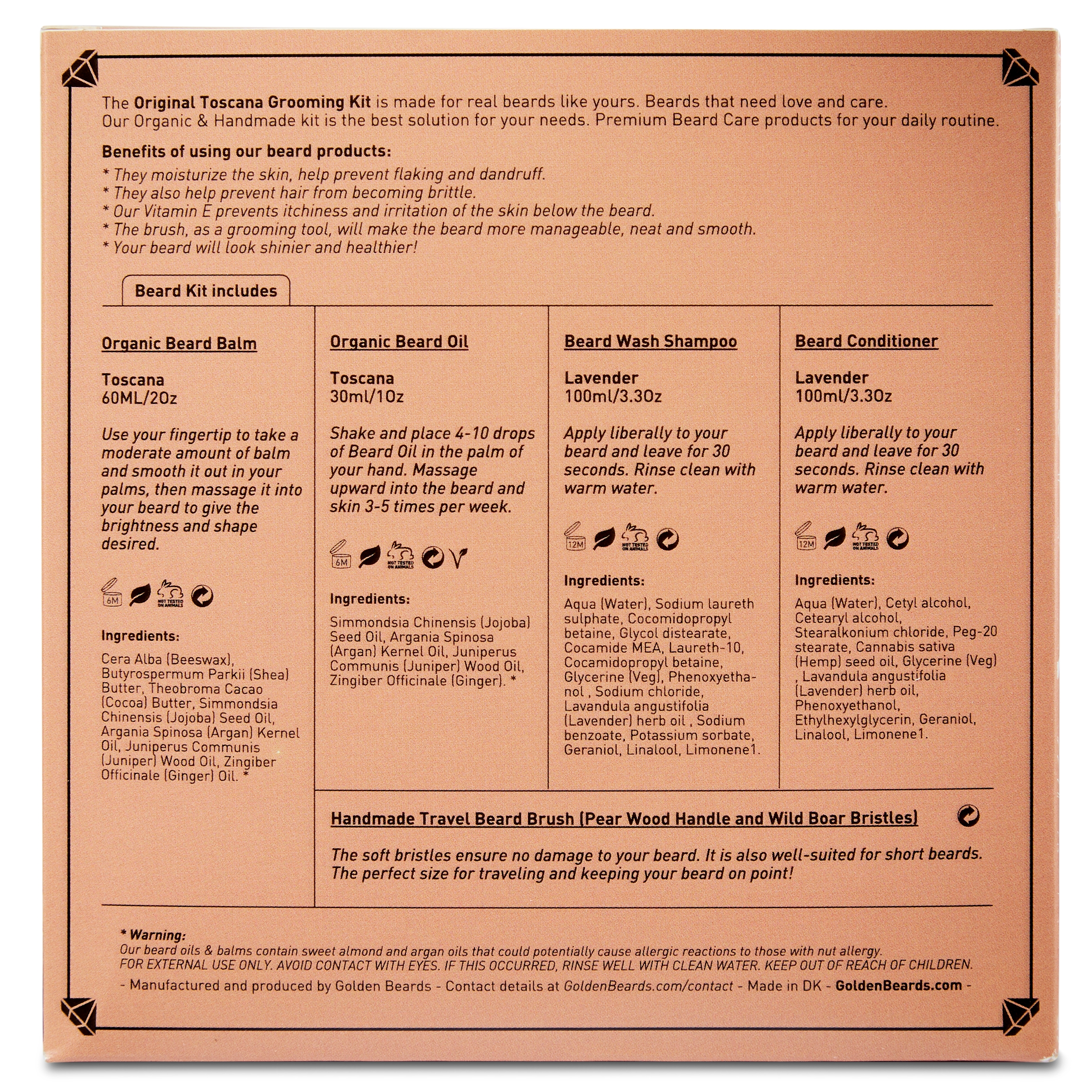 Kit débutant pour entretien et soin de la barbe Toscana - 4
