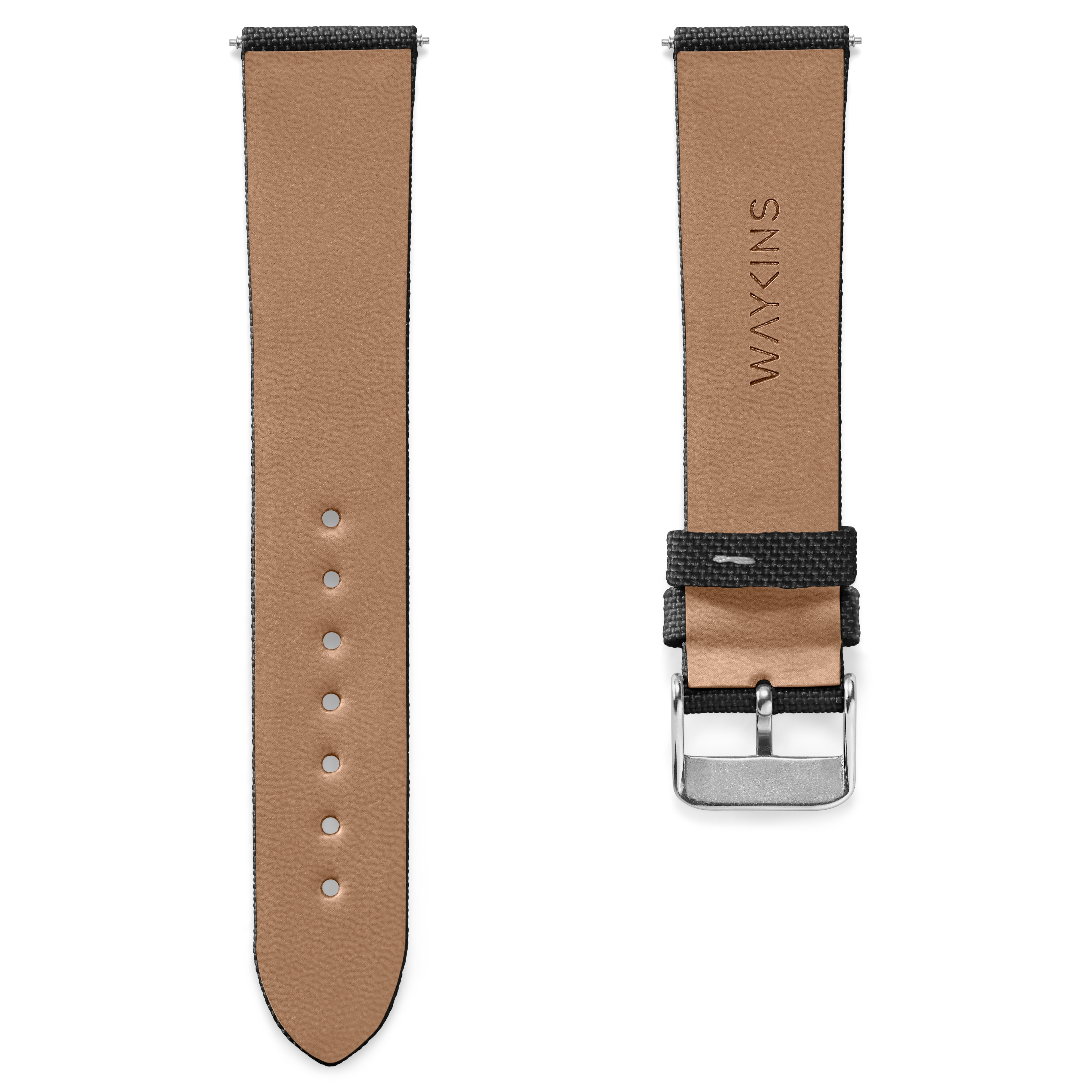 Recapture | Black Recycled PET and Vegan Leather Strap - 3