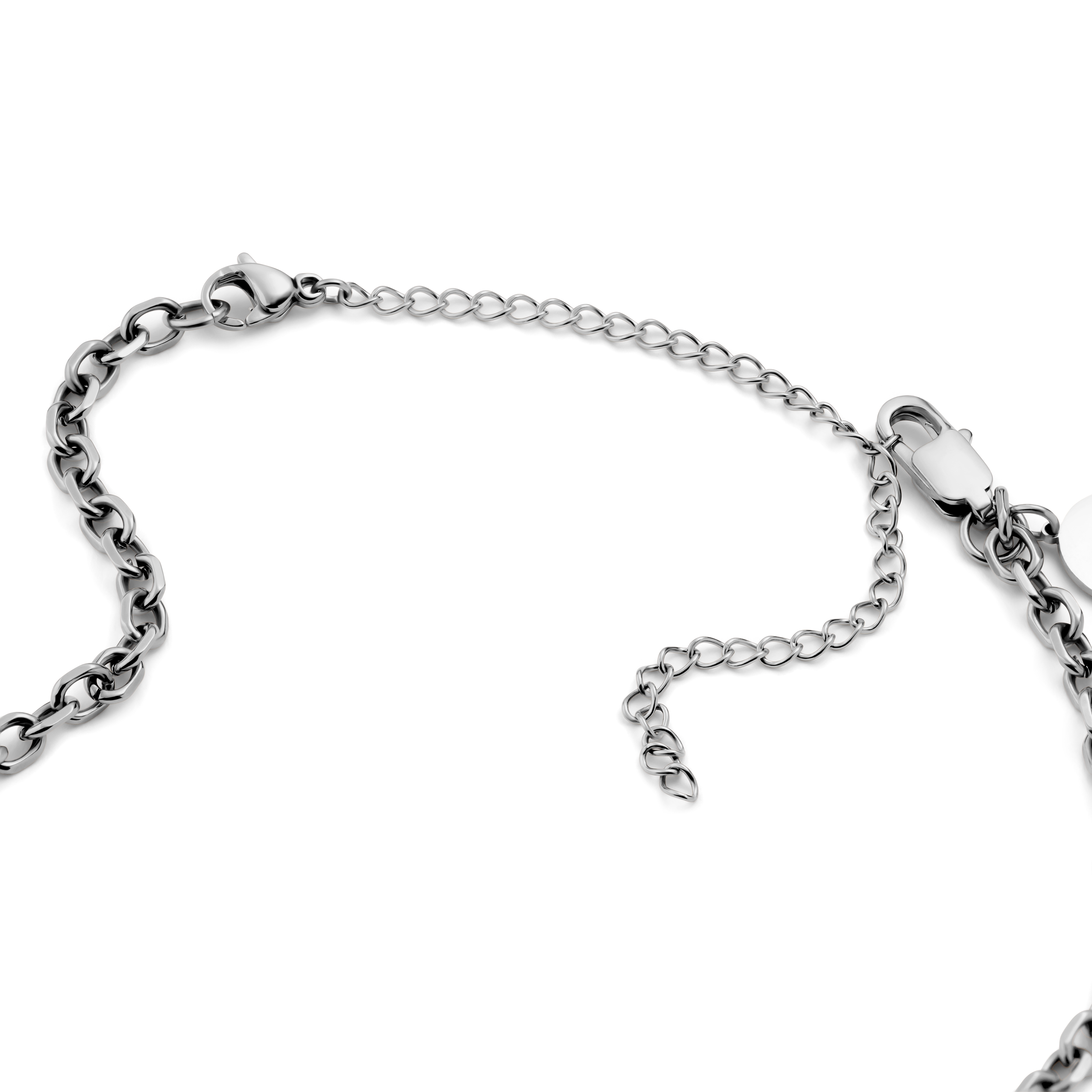 Kaklarotas pagarinātājs no 925 sudraba ar rodija pārklājumu, 10 cm - 2