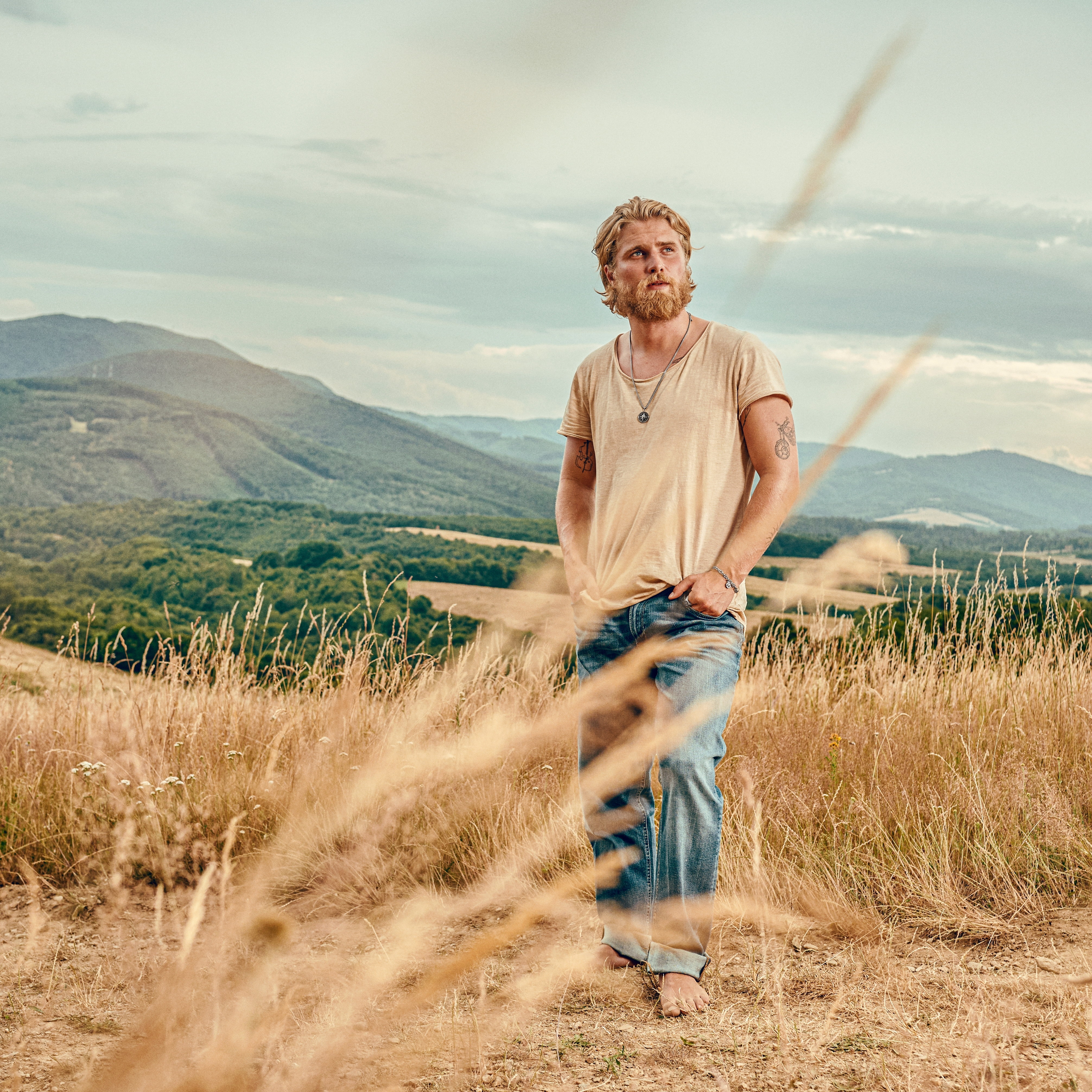 Atlas | Сребристо стоманено колие със Северна звезда - 5