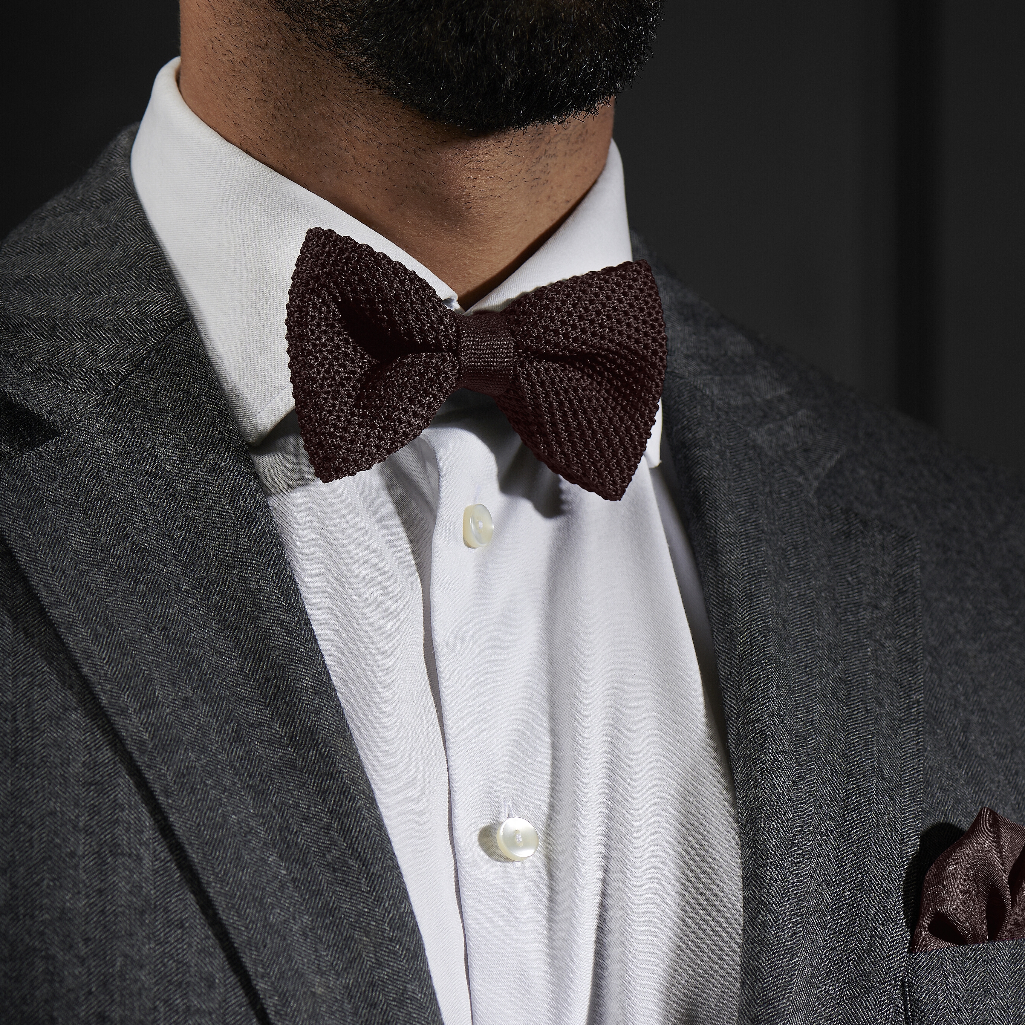 Donkerbruine Gebreide Vinderdas - 3