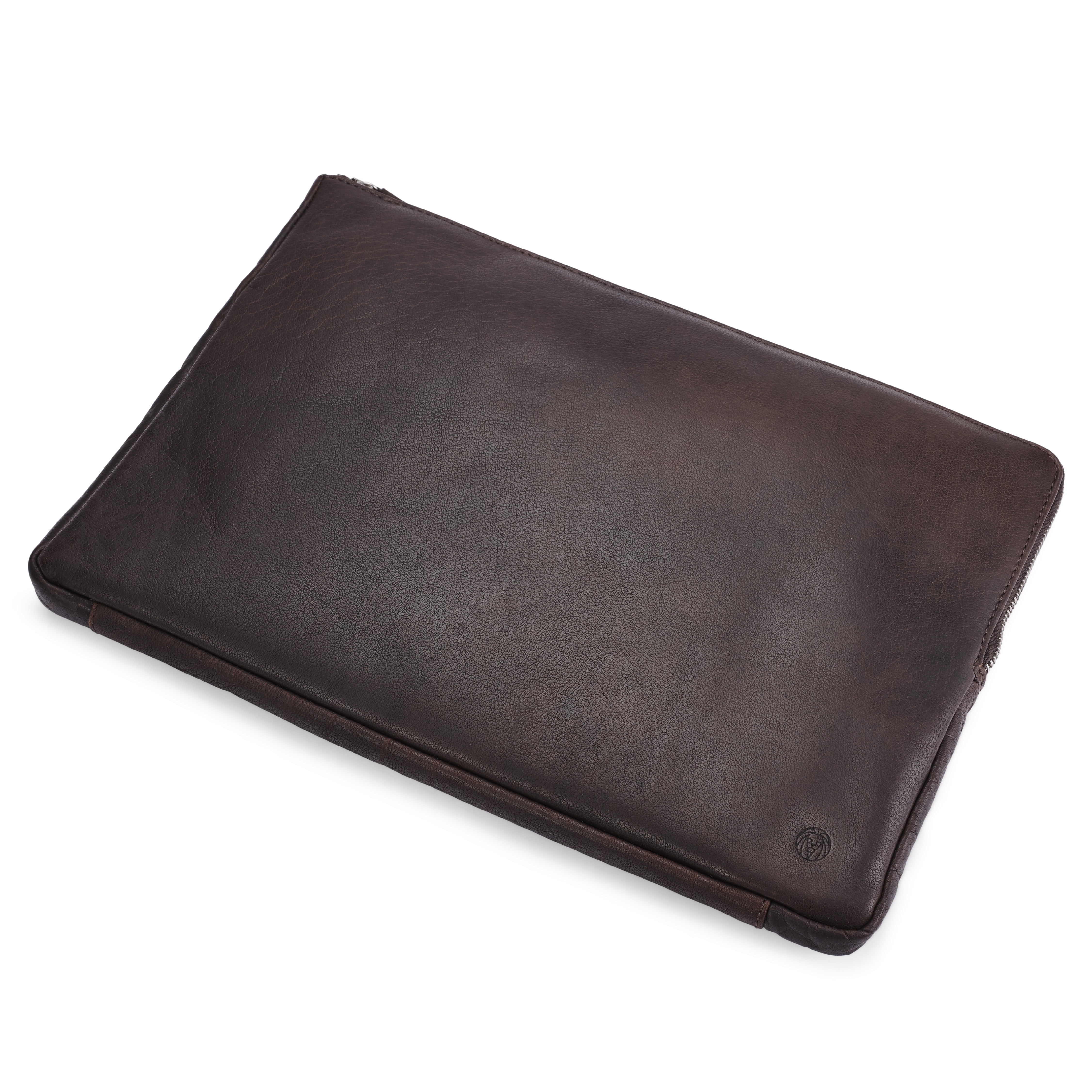 Montreal Bruine Kleine Lederen Laptophoes - 5