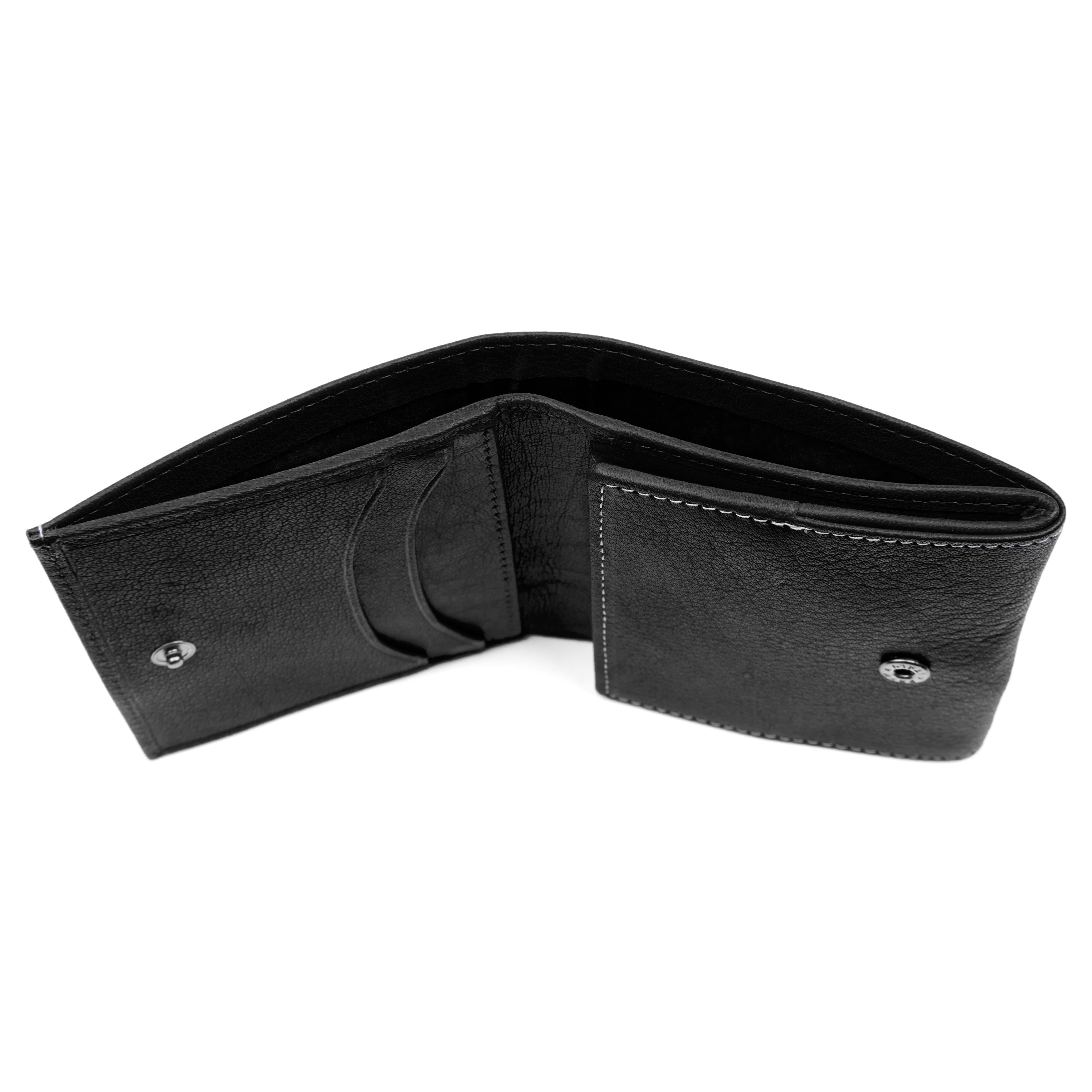 Oxford Enkel Svart Skinnlommebok - 5