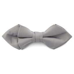 Light Gray Basic Pointy Bow Tie