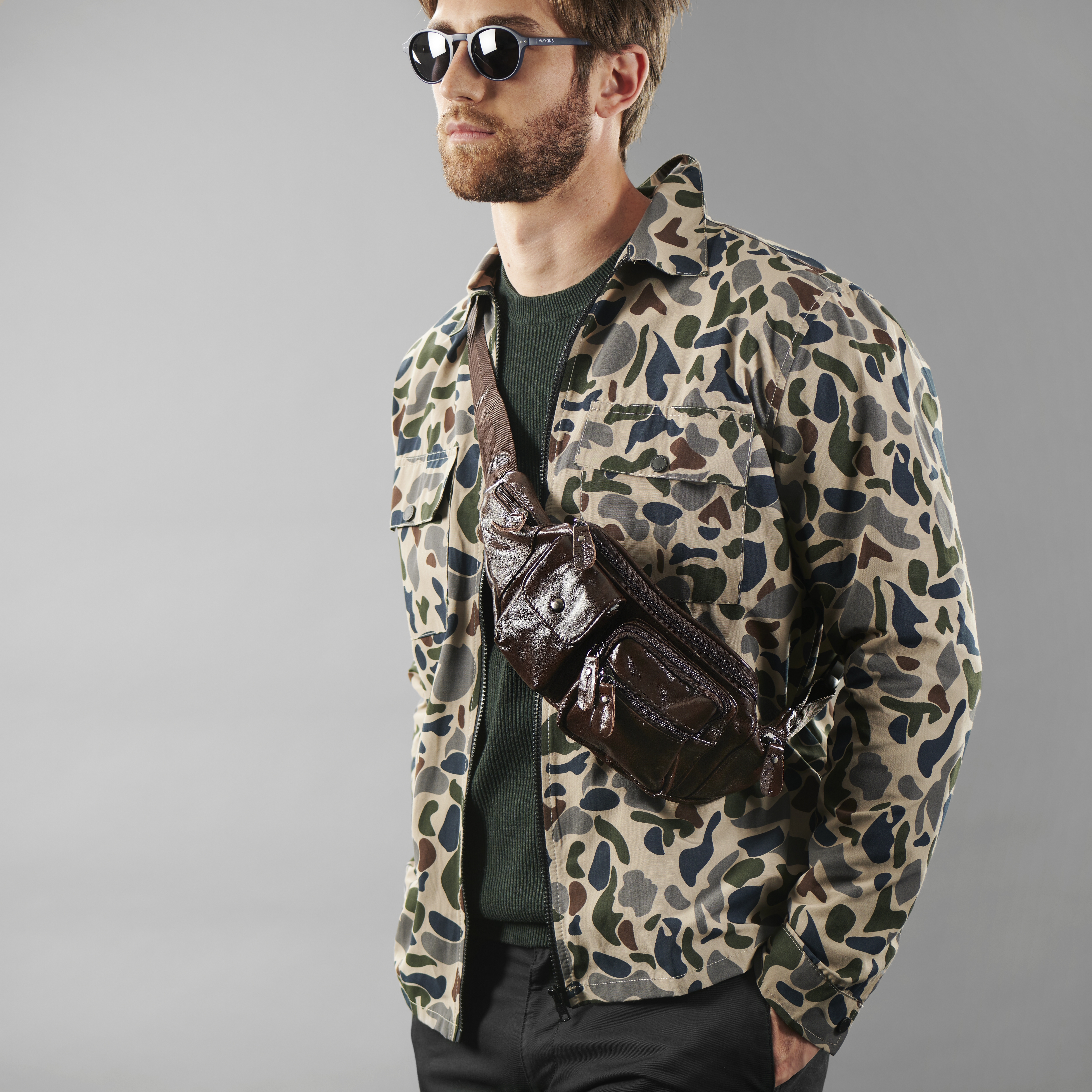 Brown Leather Hip Pack - 6