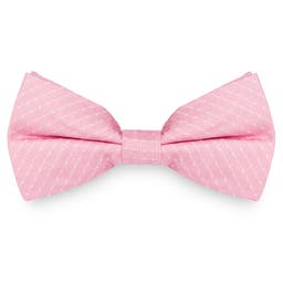 Pink Polka Dot Silk Pre-Tied Bow Tie