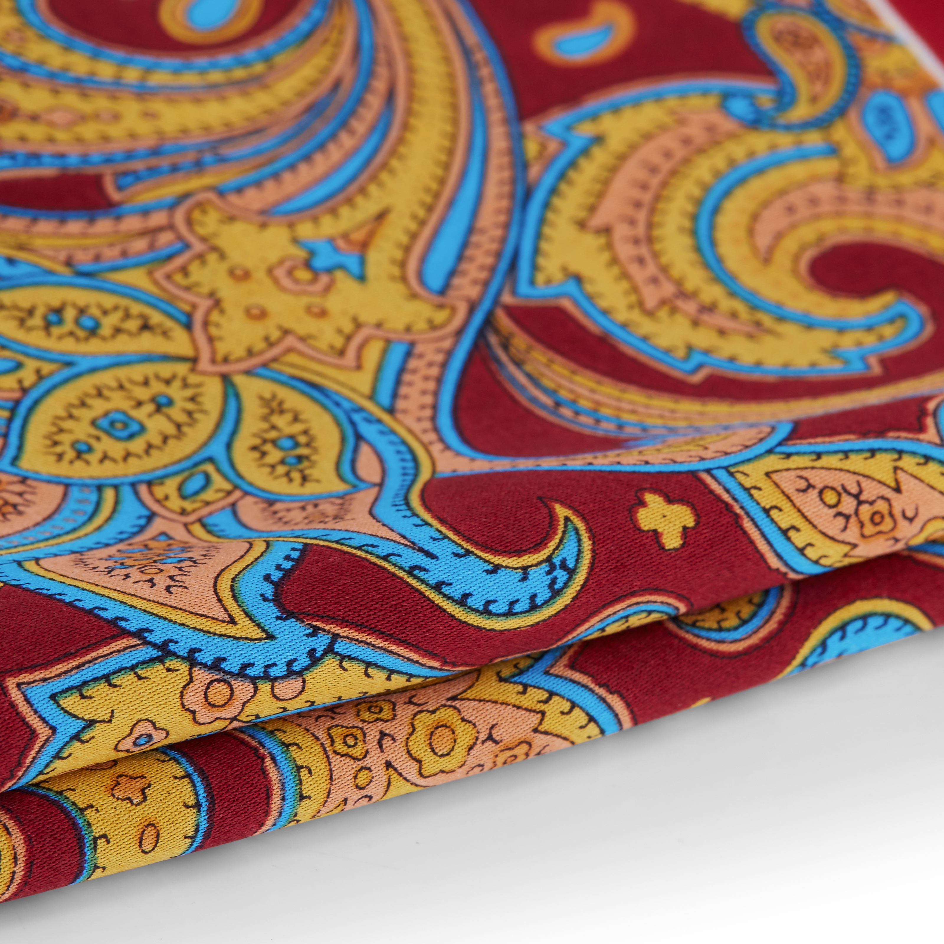 Poszetka w modnym czerwono-żółtym kolorze - 2