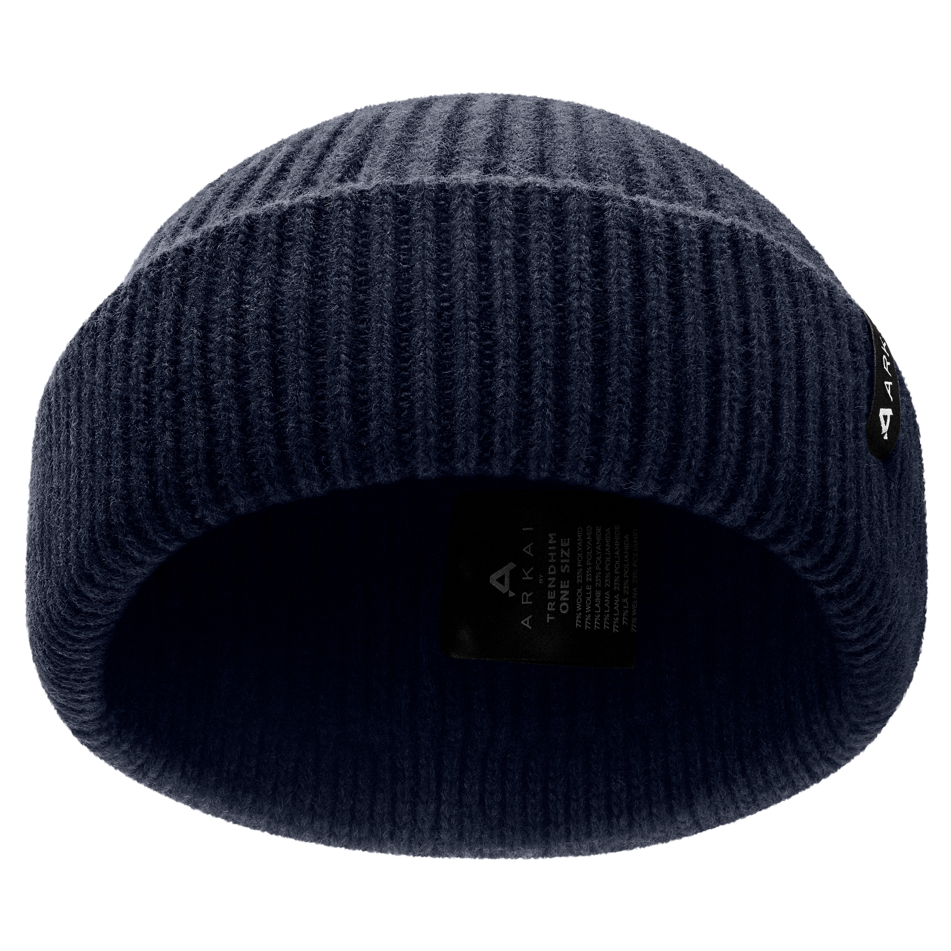 Nordic | Rybárska čiapka z vlnenej zmesi v tmavomodrej farbe - 2