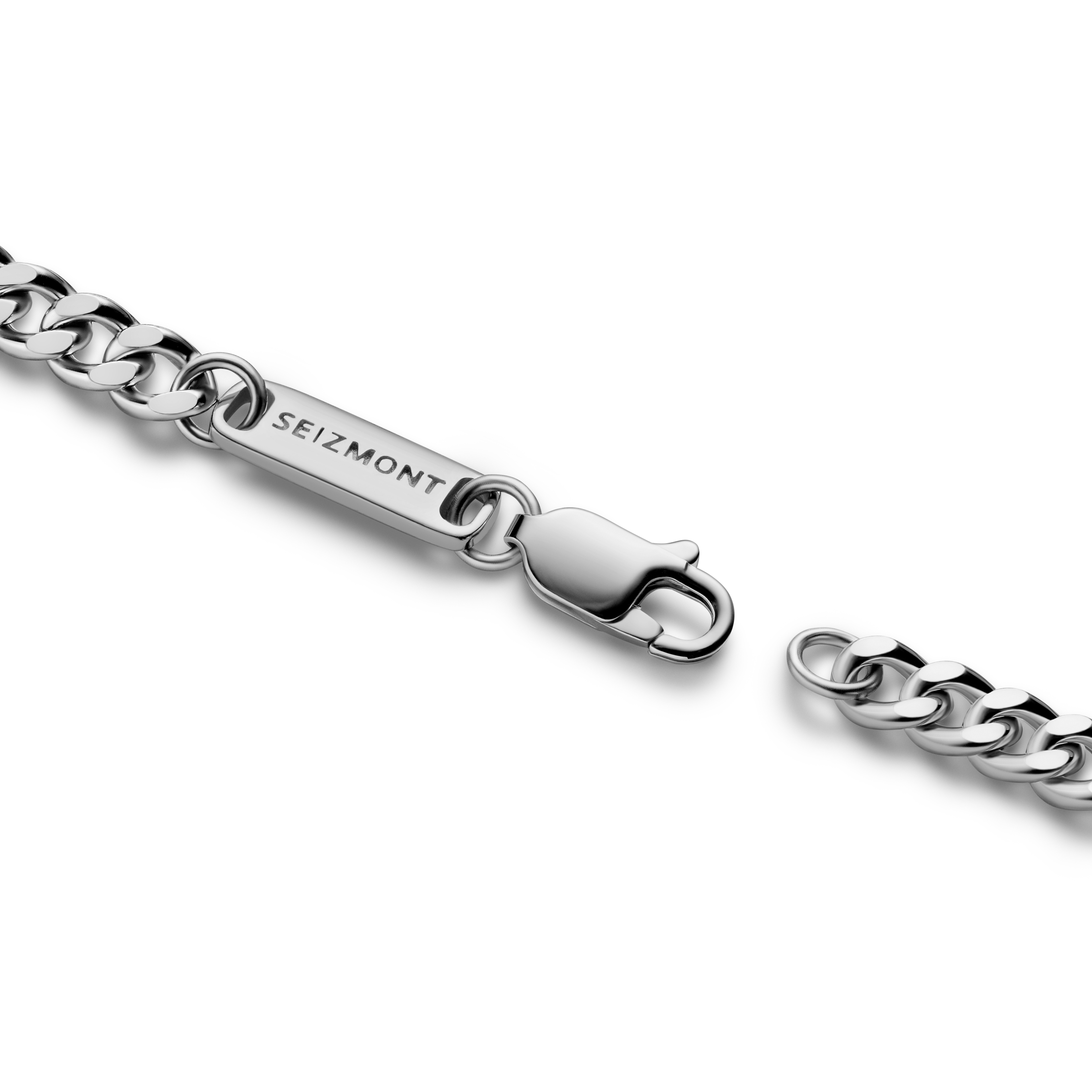 Argentia | 925s | 4 mm Armbånd med buede lenker i rhodiumbelagt sterlingsølv - 2