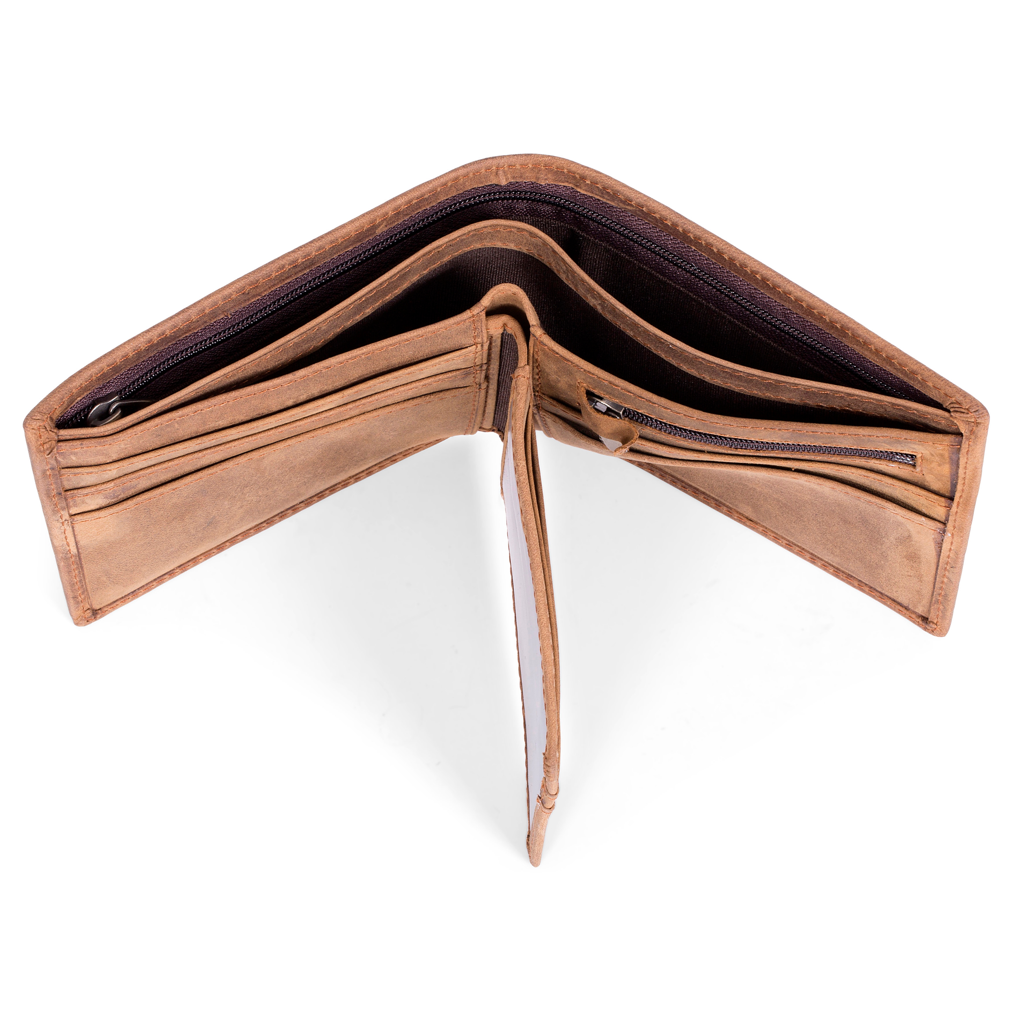 Kellanruskea punottu lompakko - 2