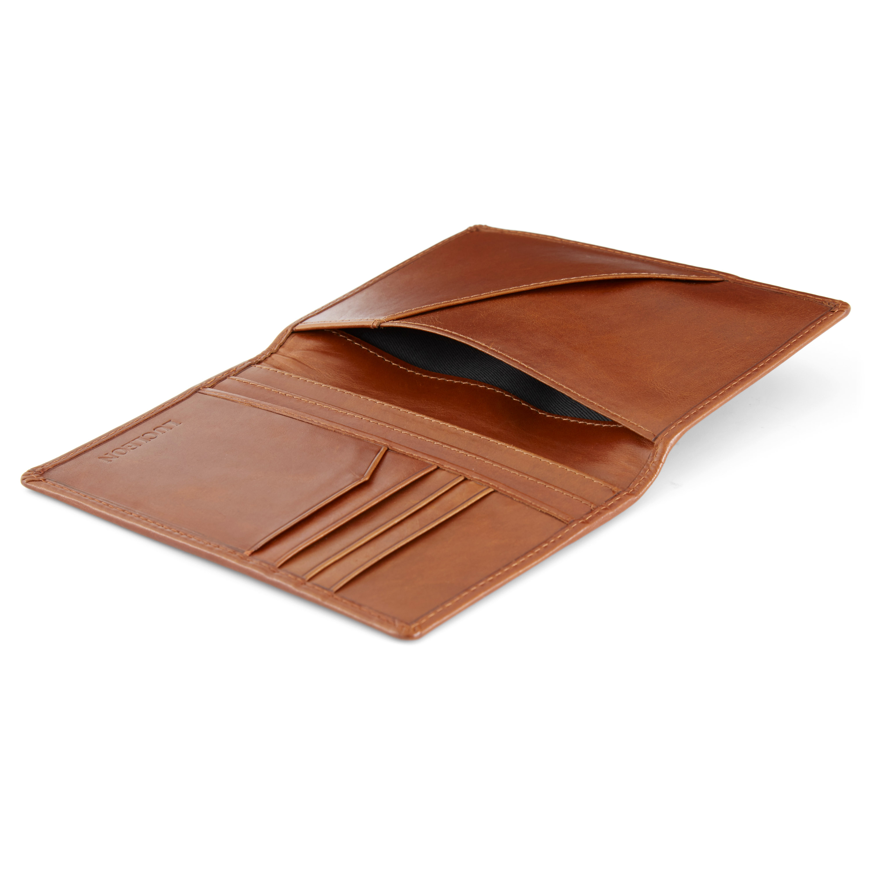 Lysebrun Jasper Passlommebok av Skinn - 6