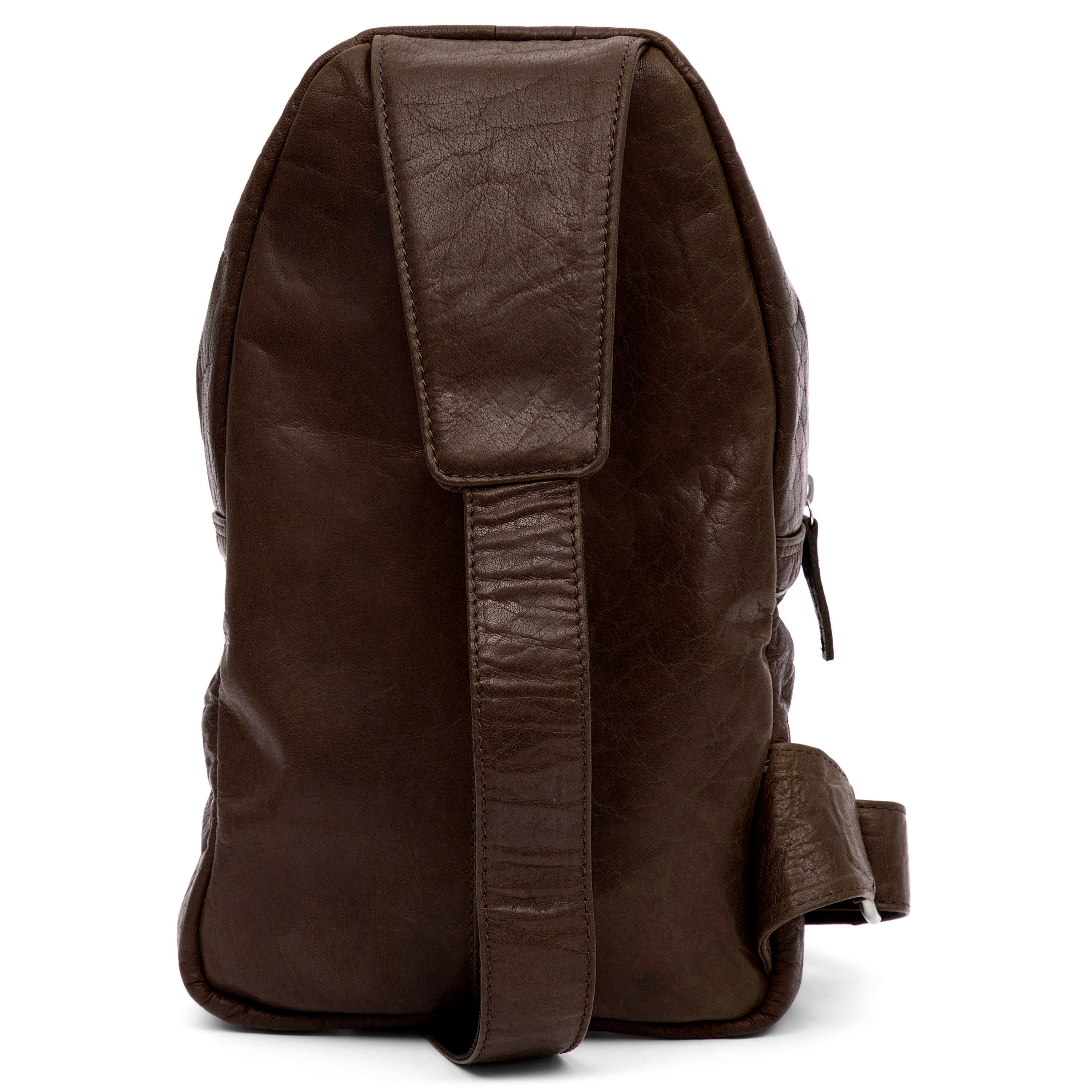 Brązowa skórzana mini torba na ramię Montreal - 5