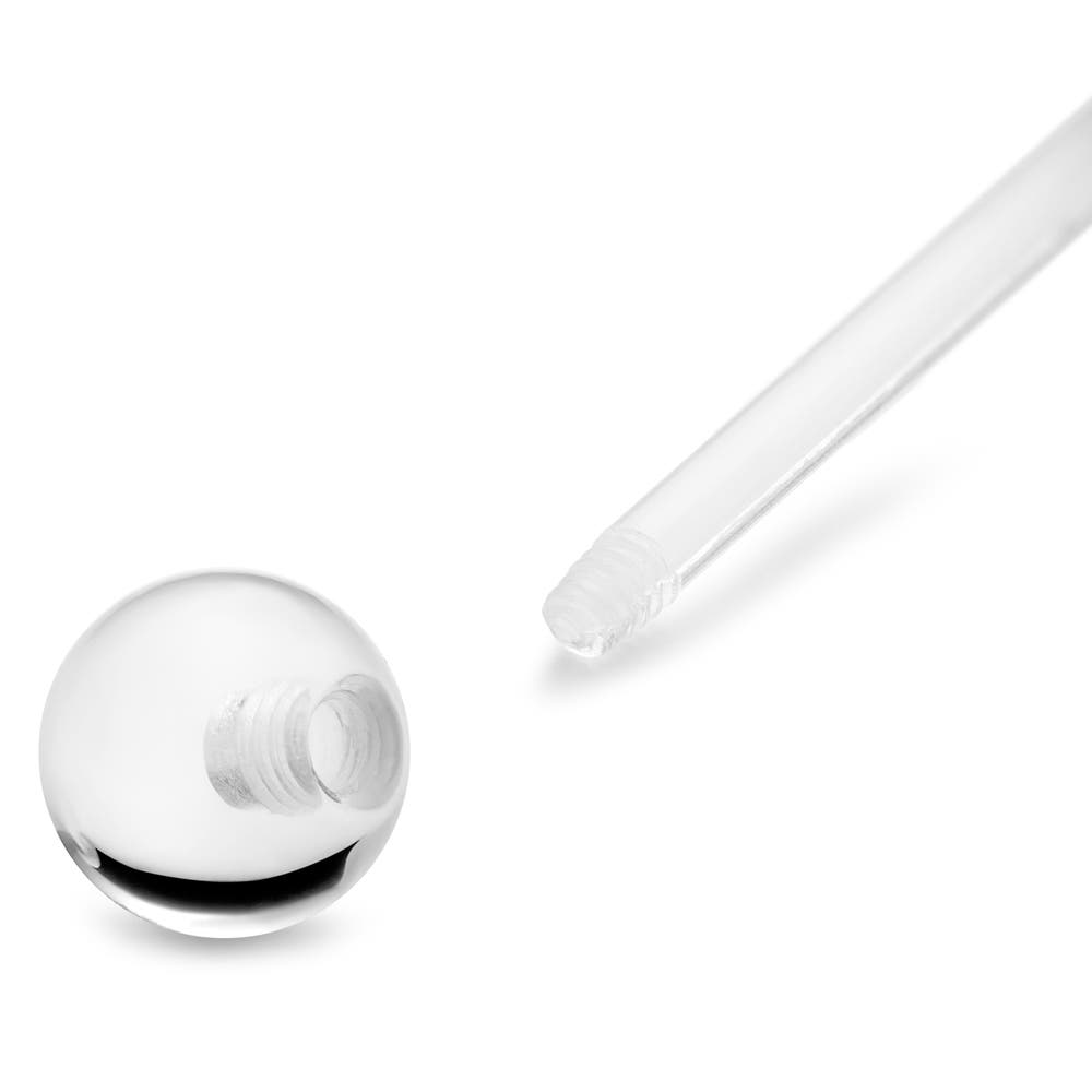 hover: 16 mm Flexible Transparent Acrylic Barbell hover: 16 mm Flexible Transparent Acrylic Barbell