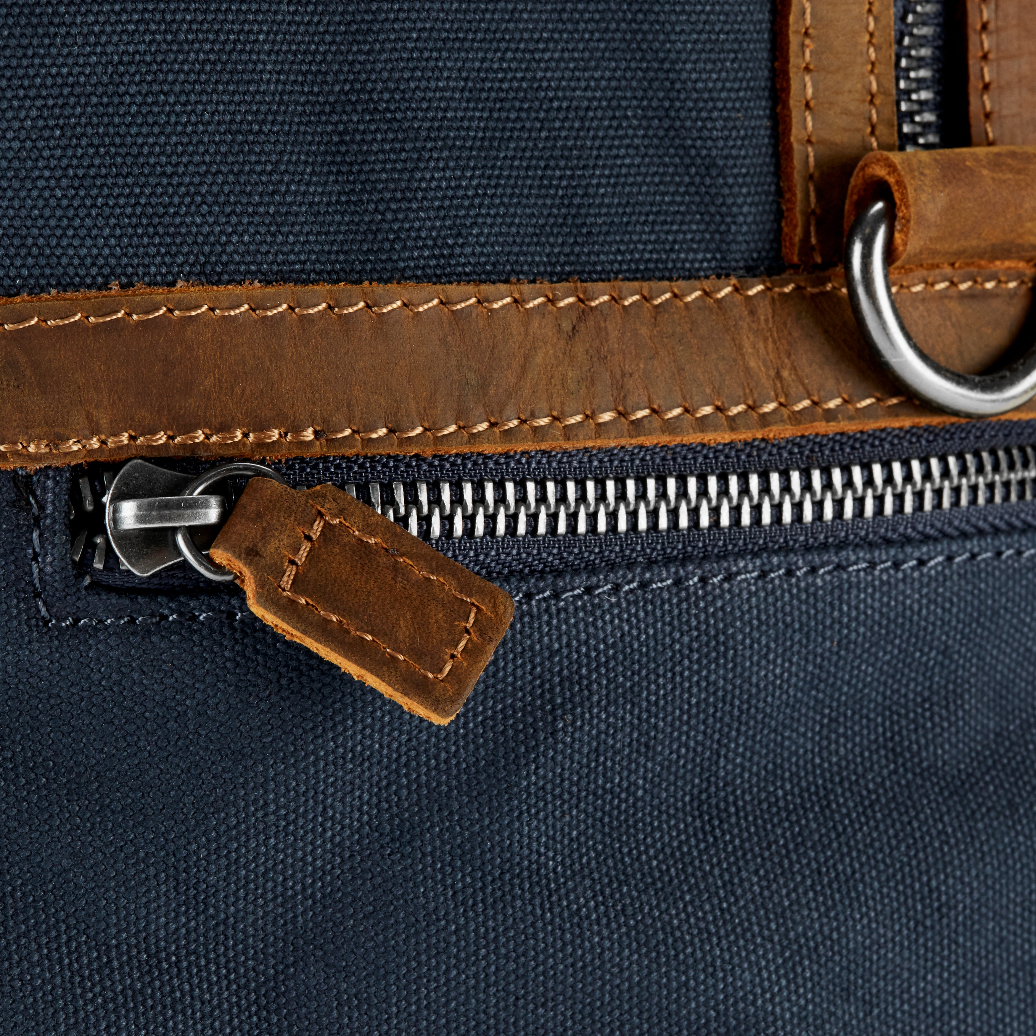 Sutton Blue & Tan Tarpa Duffel Bag  - 6