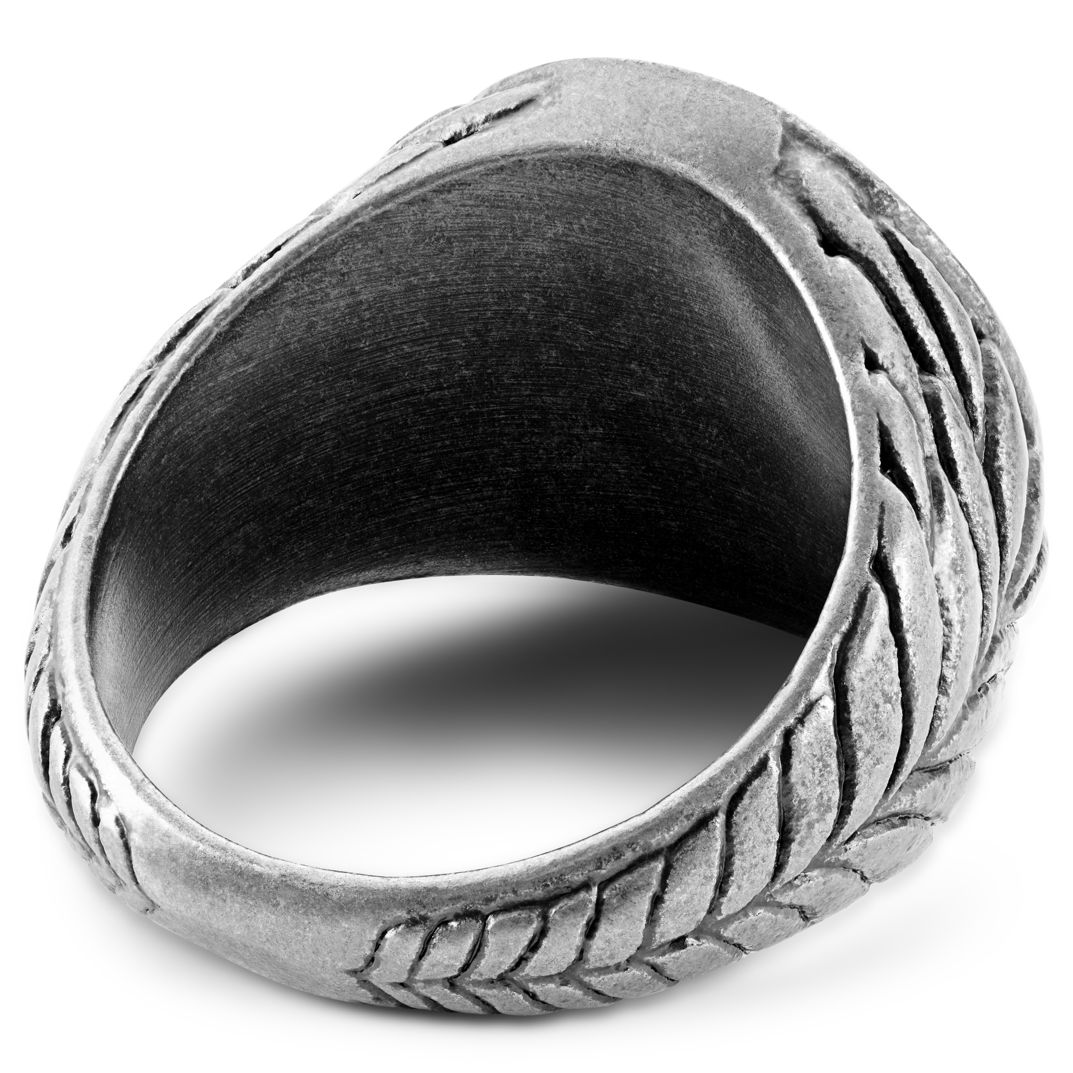 Obelius | Anello con moneta di Ercole color argento vintage - 4