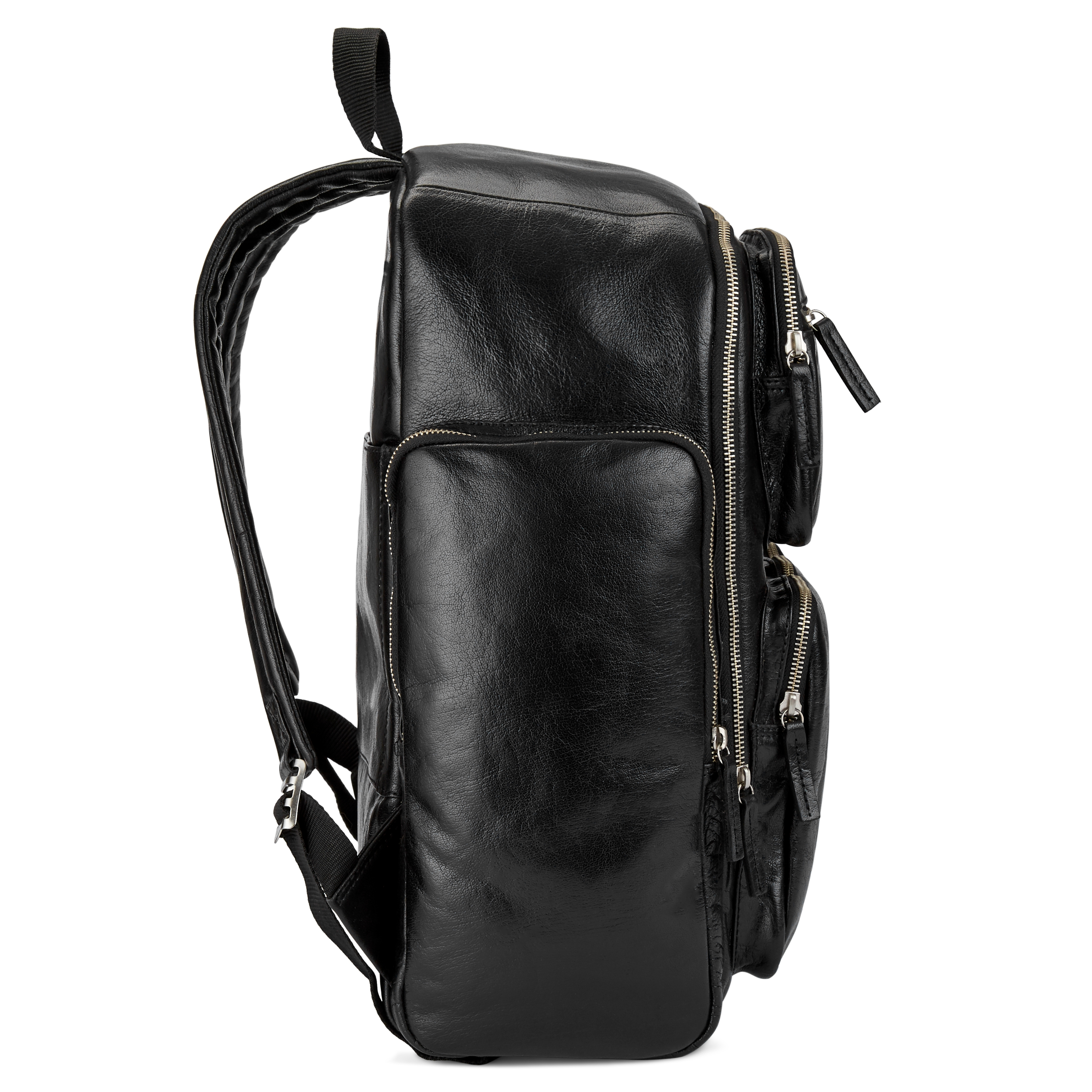 Sac à dos California en cuir noir  - 4