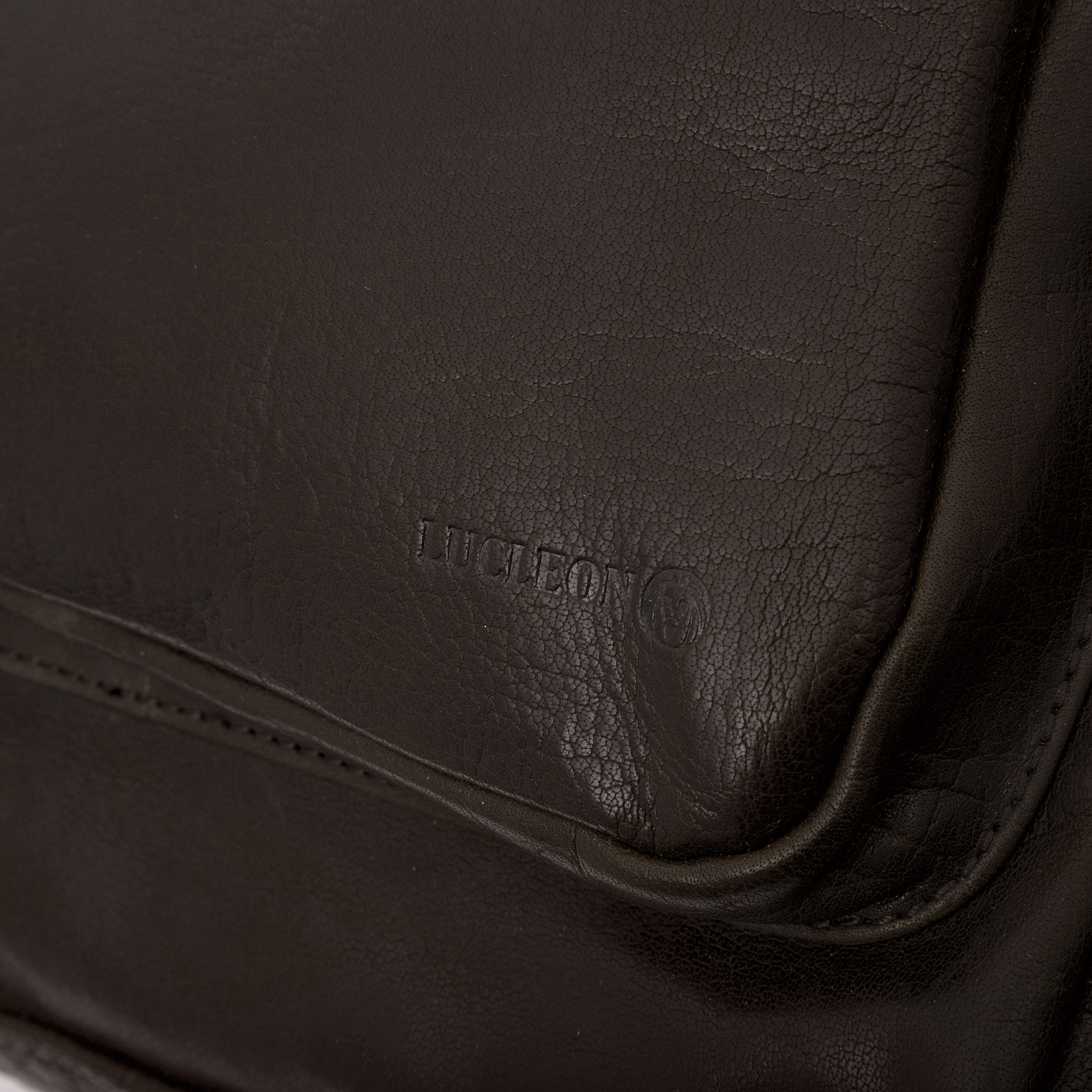 Sac à dos Montréal en cuir marron foncé - 12