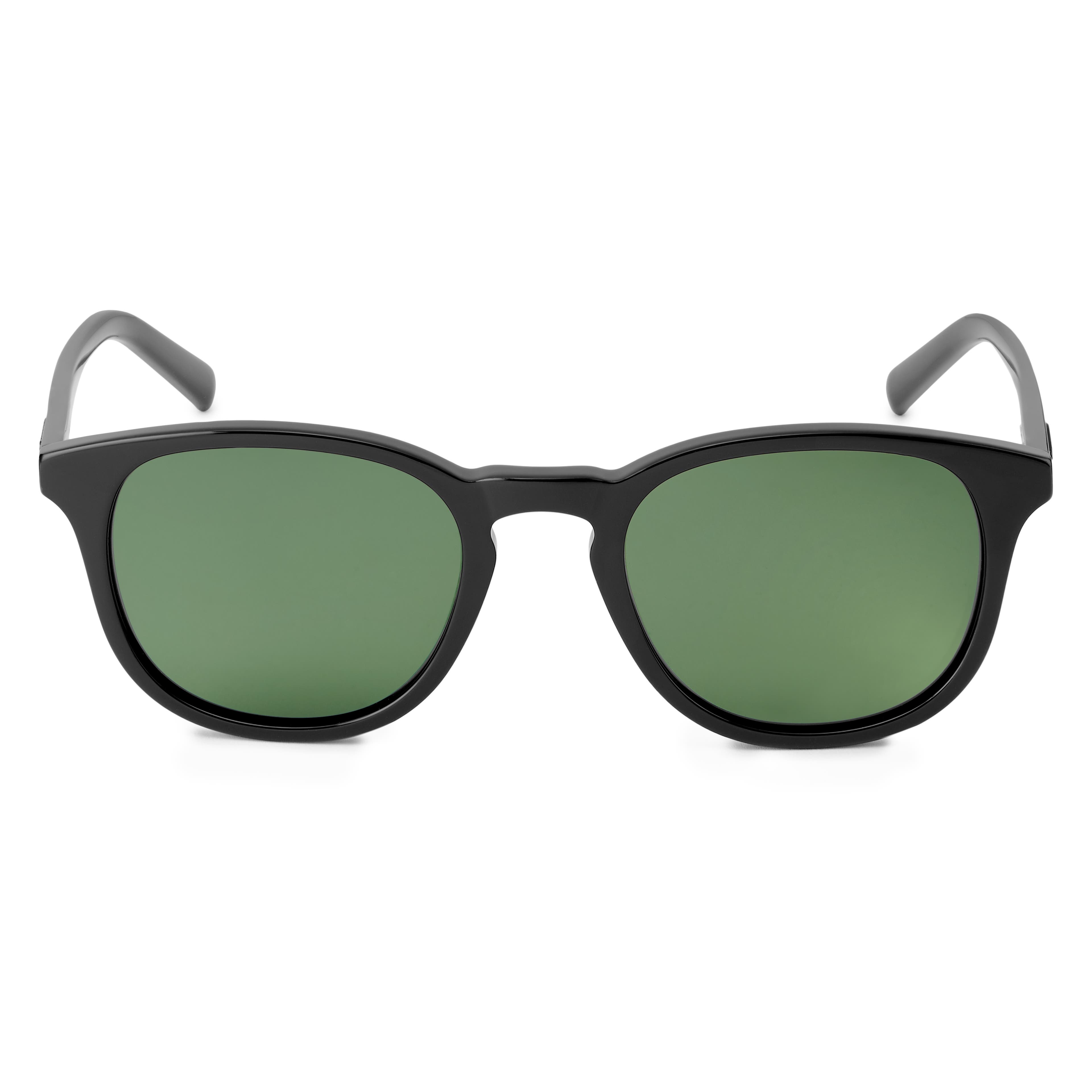 Thea | Black & Forest Green Polarised Sunglasses