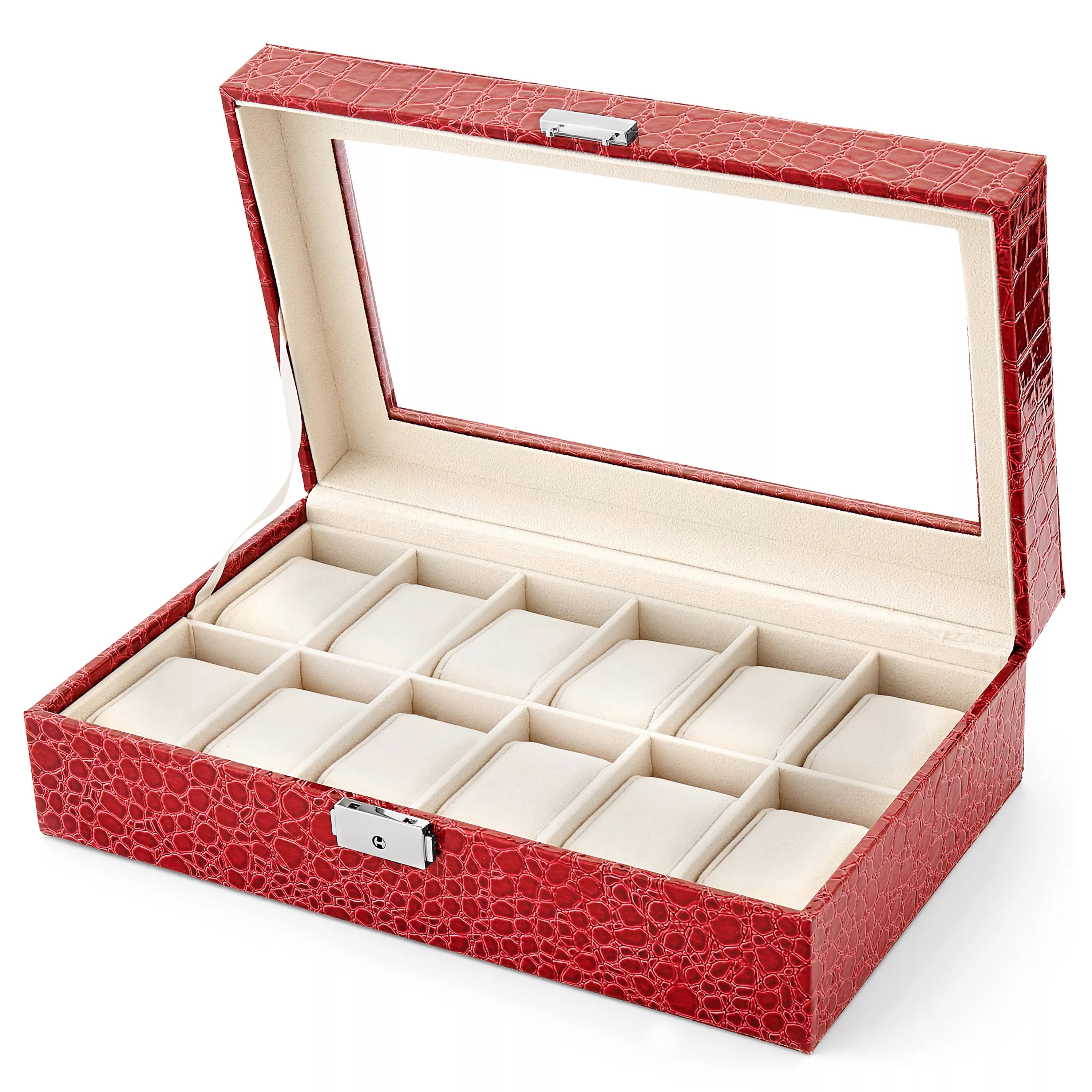 Alligatorimitation Klockskrin - 12 Klockor - 2