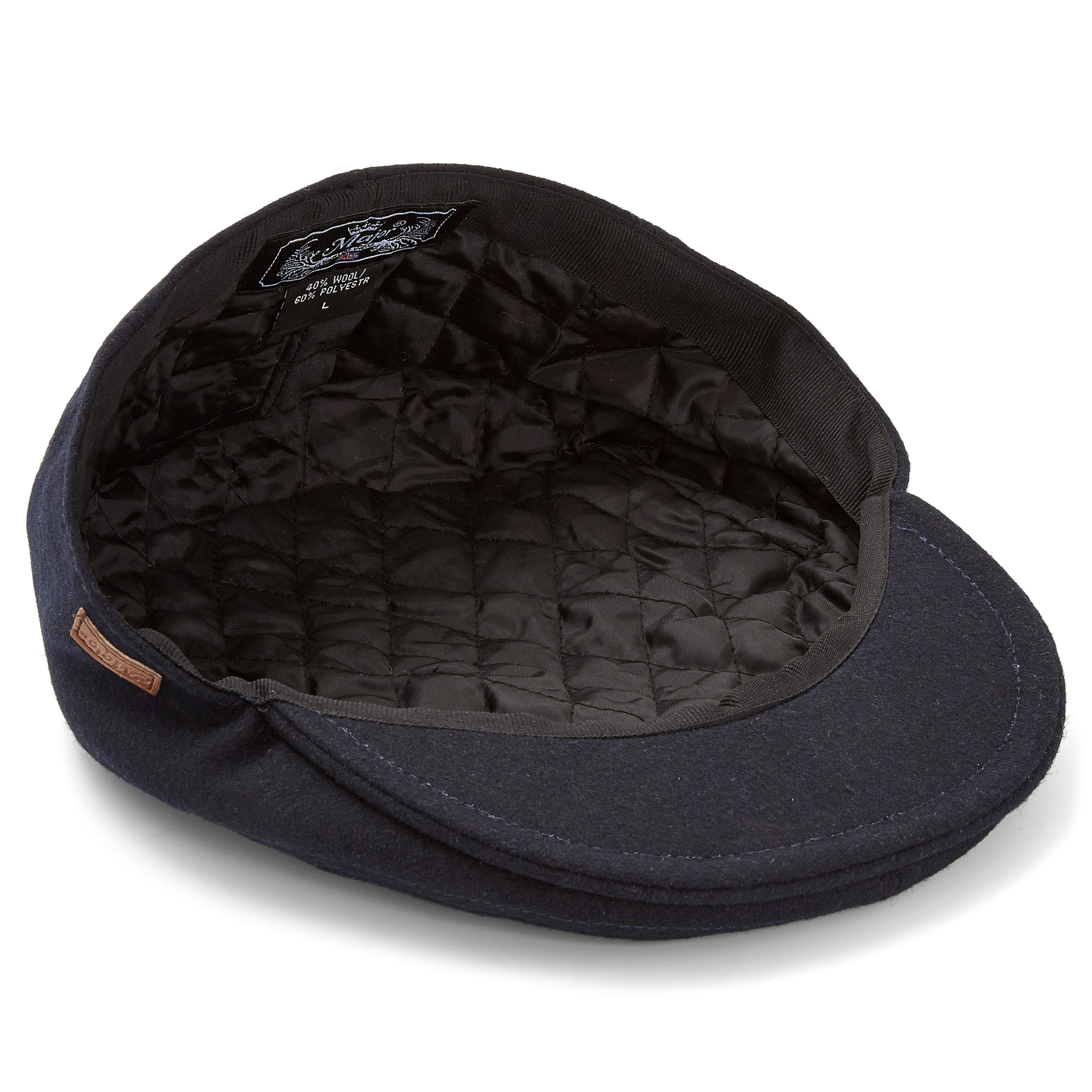 Blå Kasket i Uld & Polyester - 2