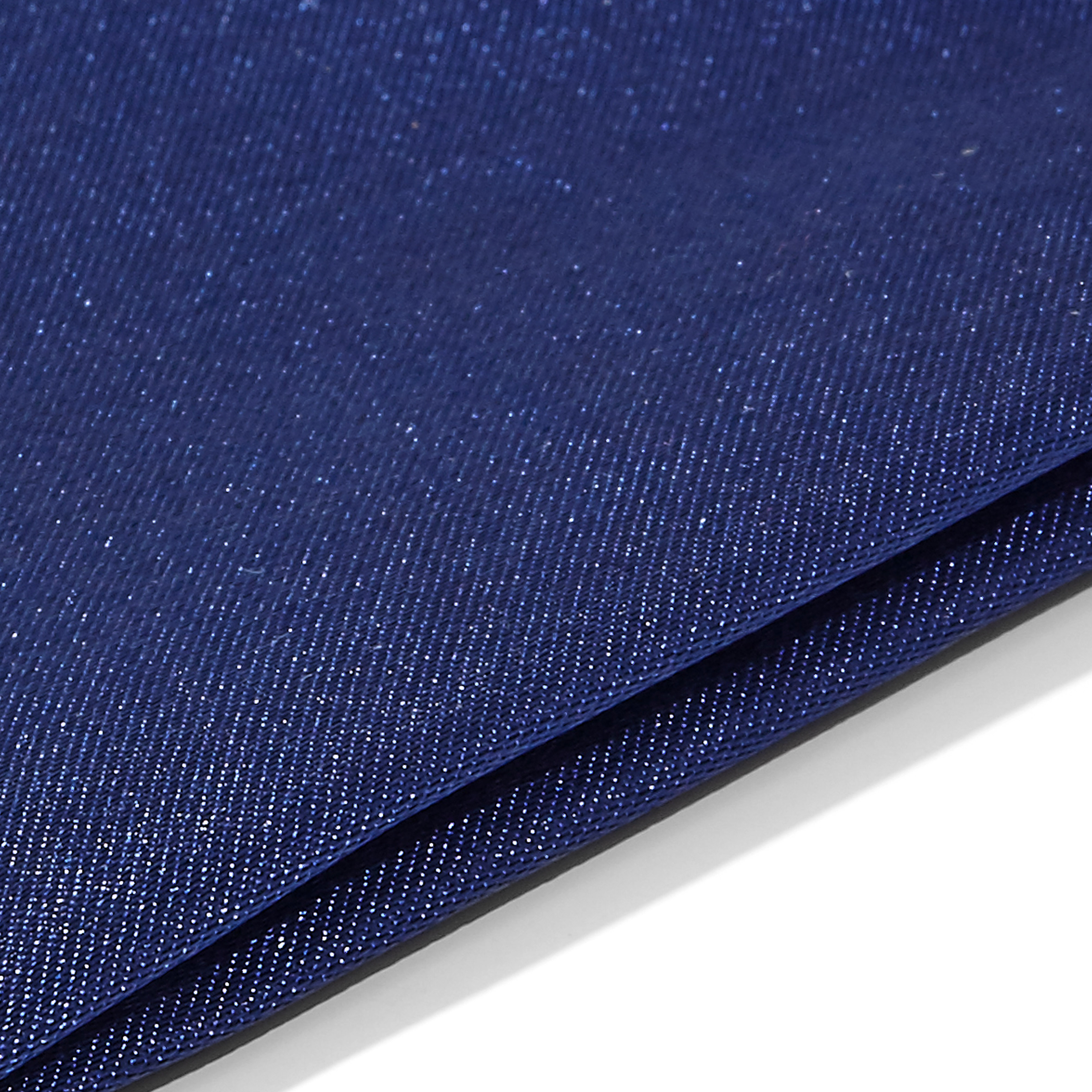 Simple Shiny Navy Blue Pocket Square - 2