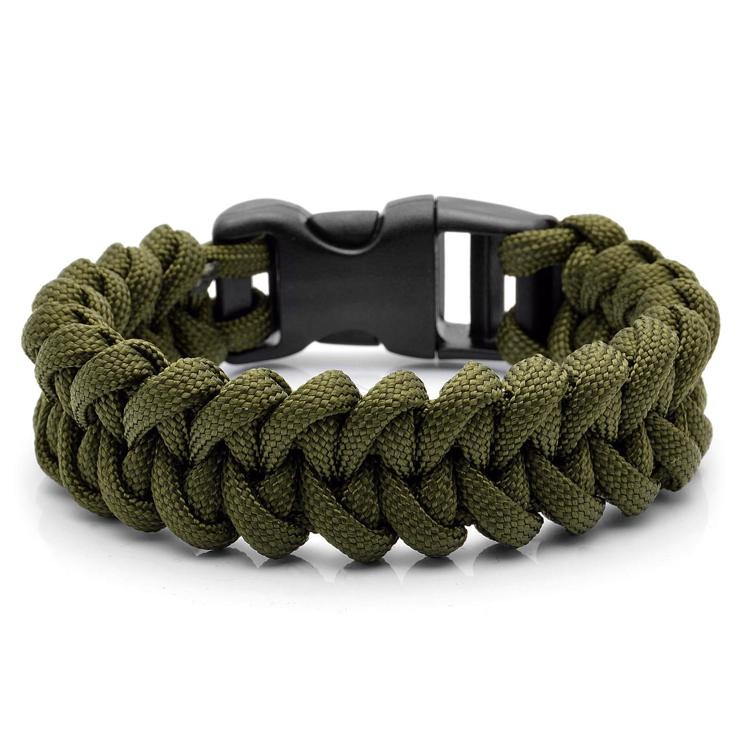 Bransoletka paracord army green Bransoletka paracord army green