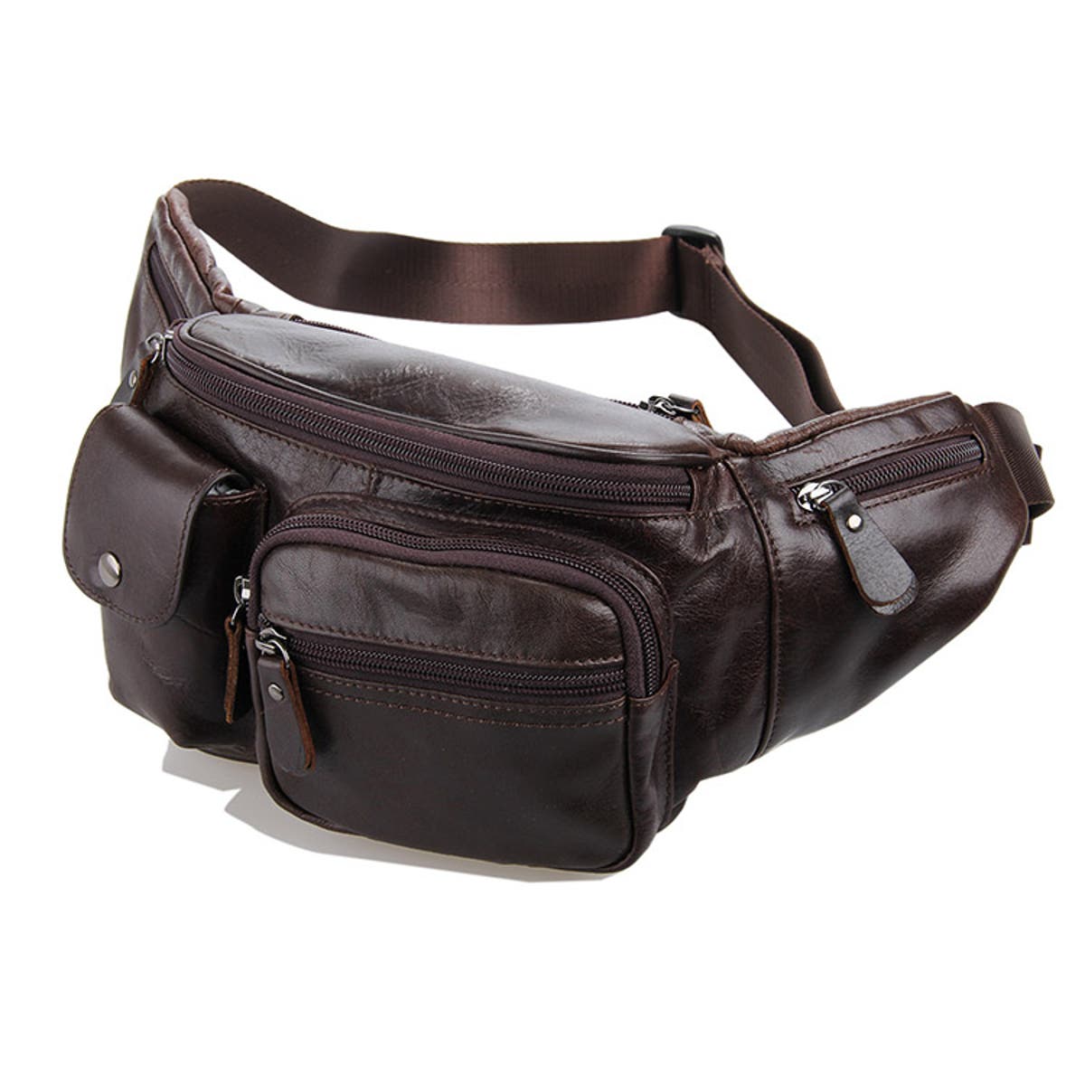 Dark Brown Leather Bum Bag | In stock! | Delton Bags