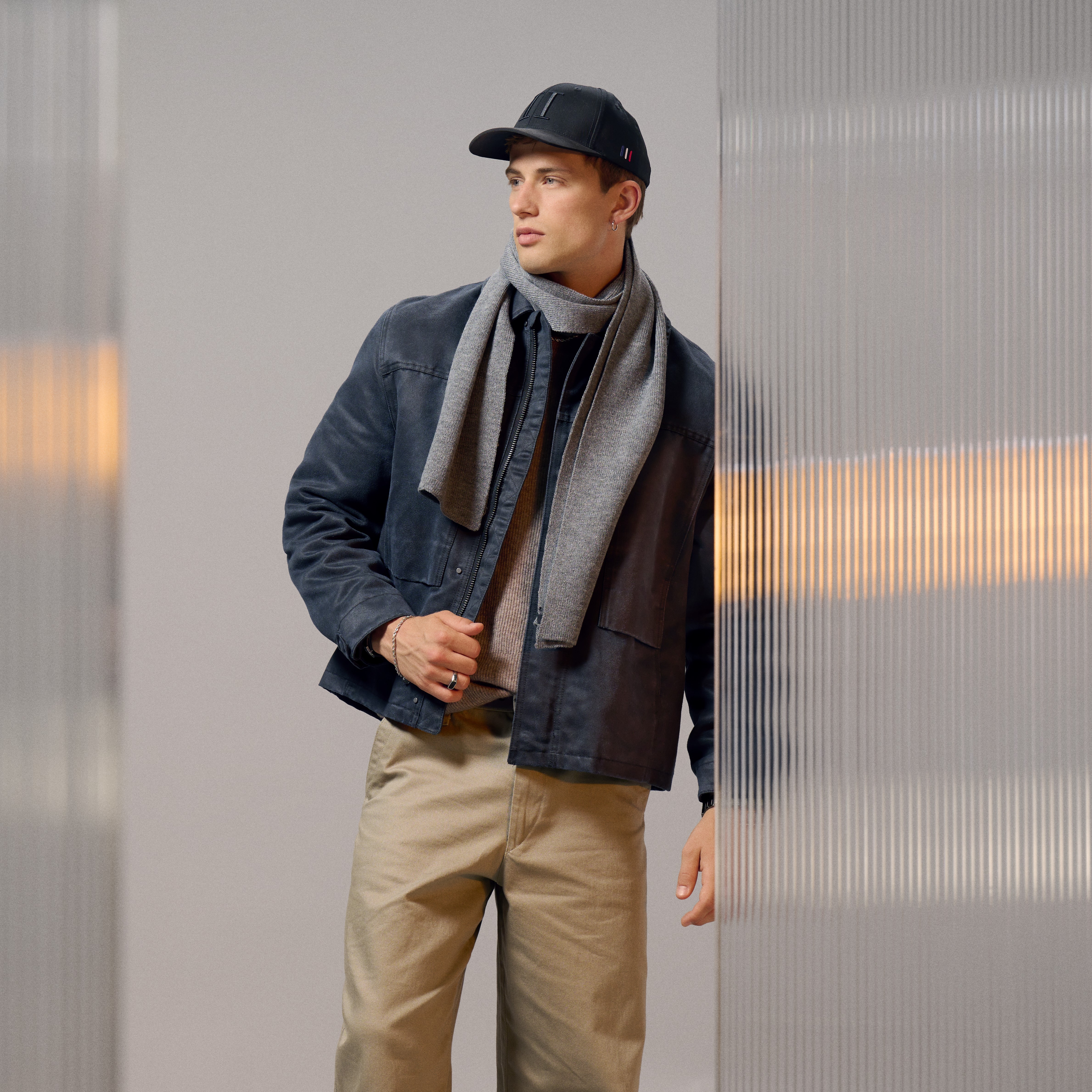 Les Deux | Casquette de baseball en daim noir sur noir II - 2