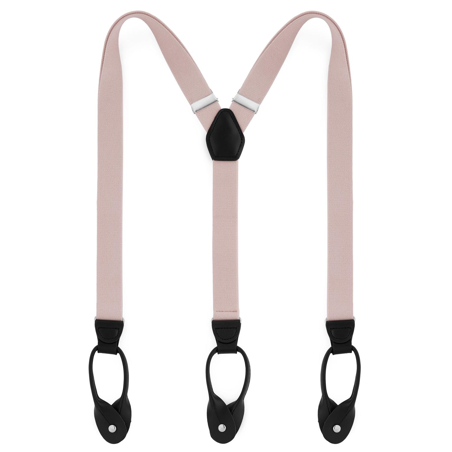 Slanke "Nude"-Farvede Seler m. Stropper til Knapper Slanke "Nude"-Farvede Seler m. Stropper til Knapper