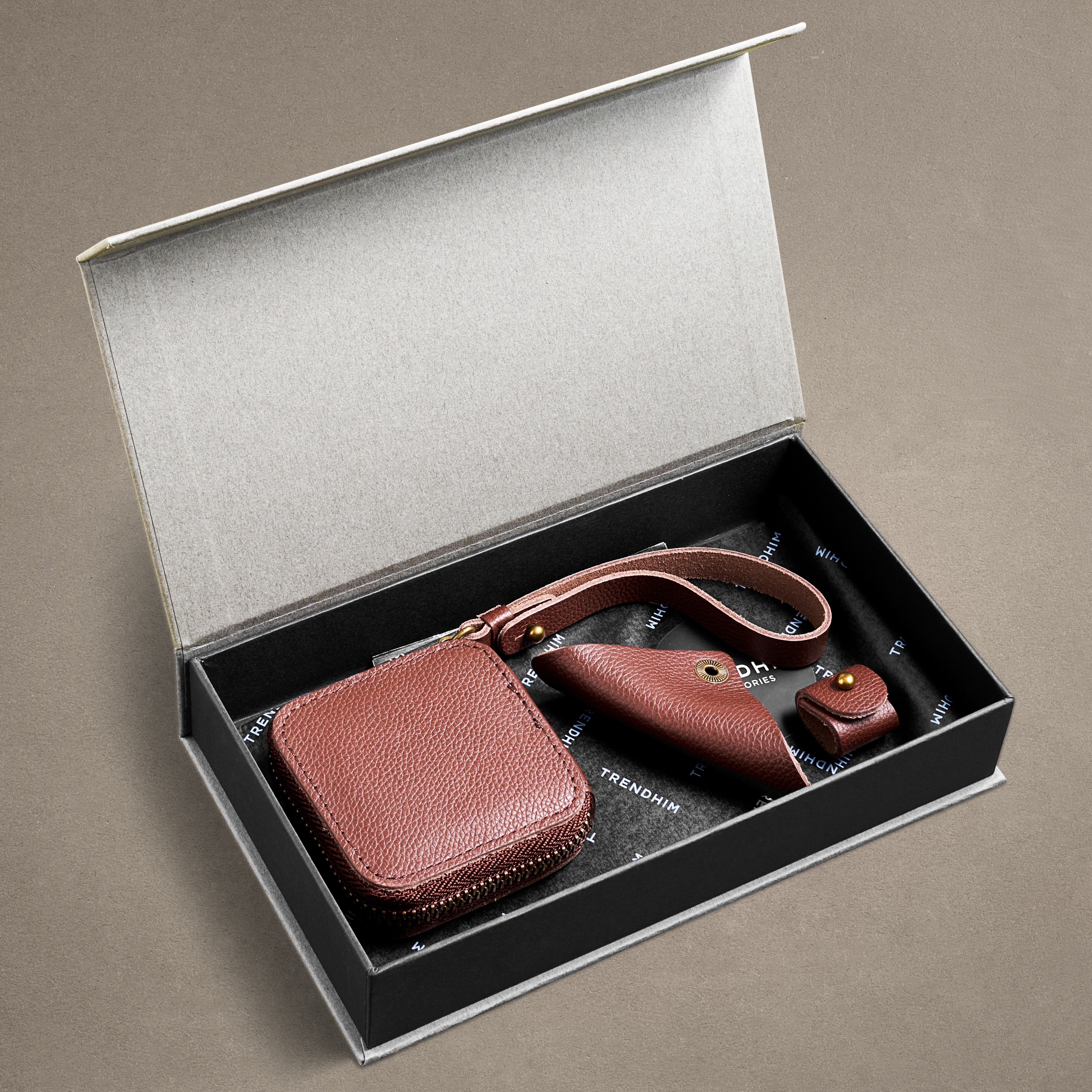 Professionelle Organizer-Geschenkbox | Braunes Leder - 3