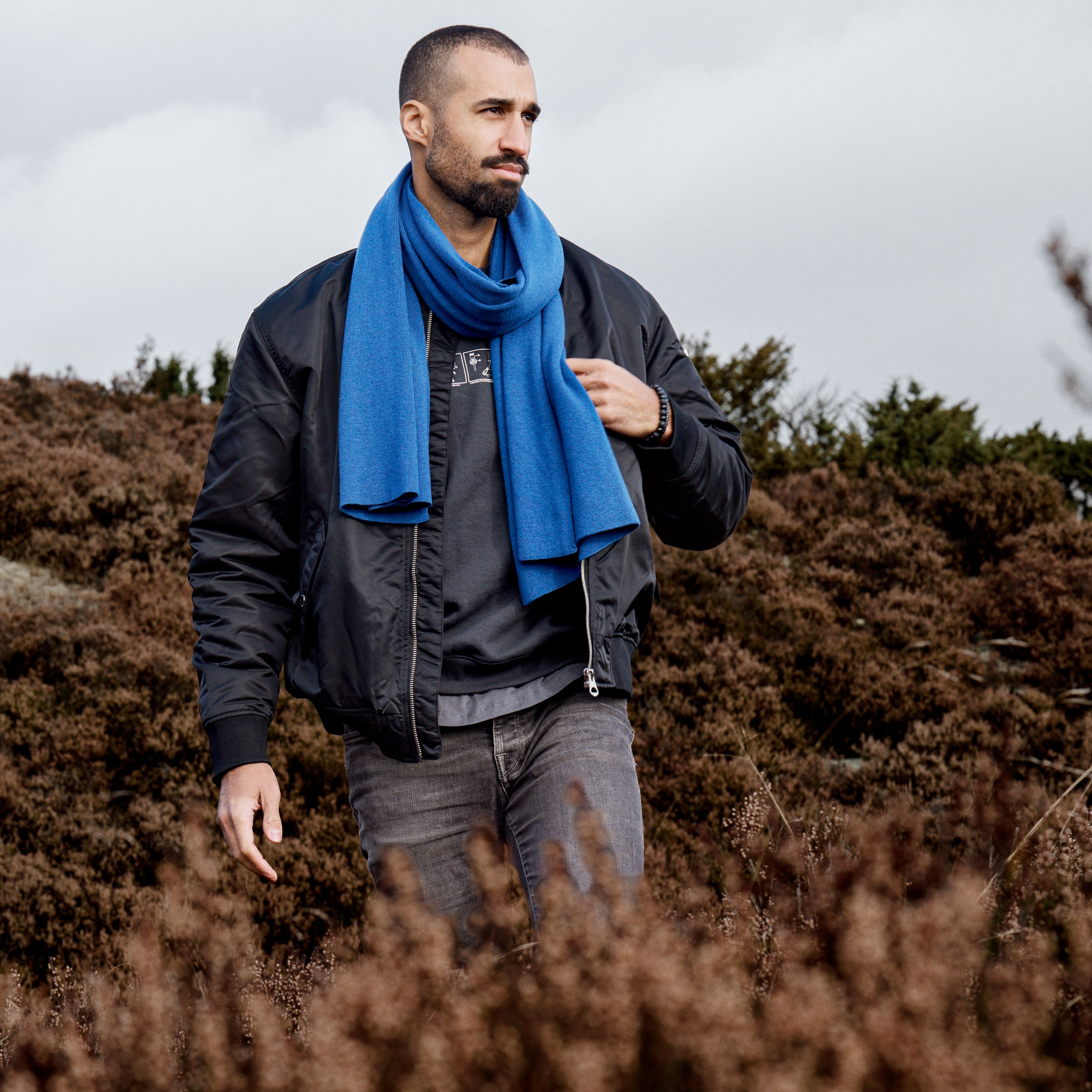 Hiems | Blå Halsduk i Ullblandning - 4