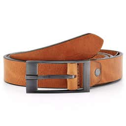 Modern Tan Leather Belt